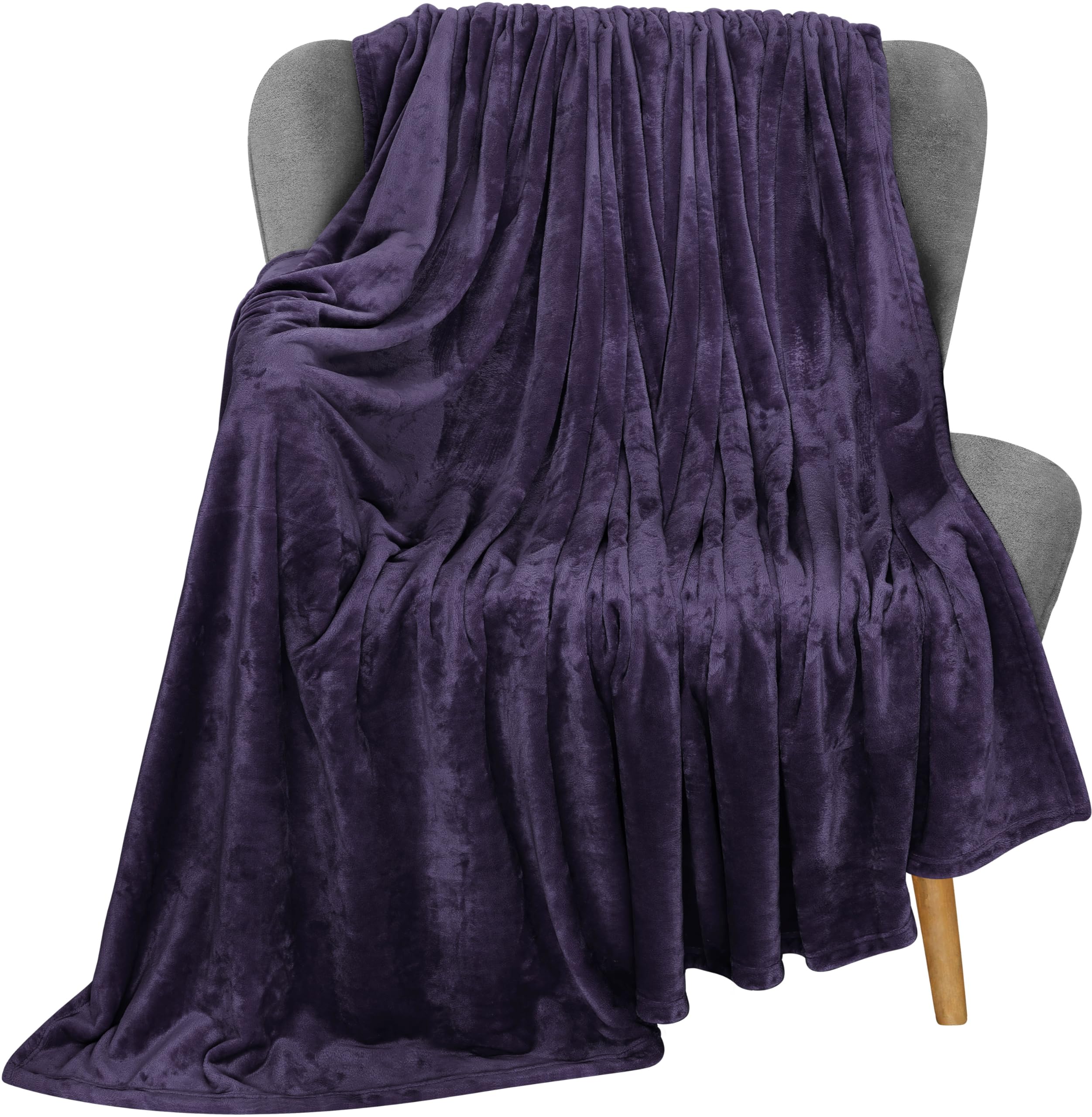 Manta De Forro Polar Blanket Utopia, Color Morado, 300 G/m², Microfibra - Venta Internacional.