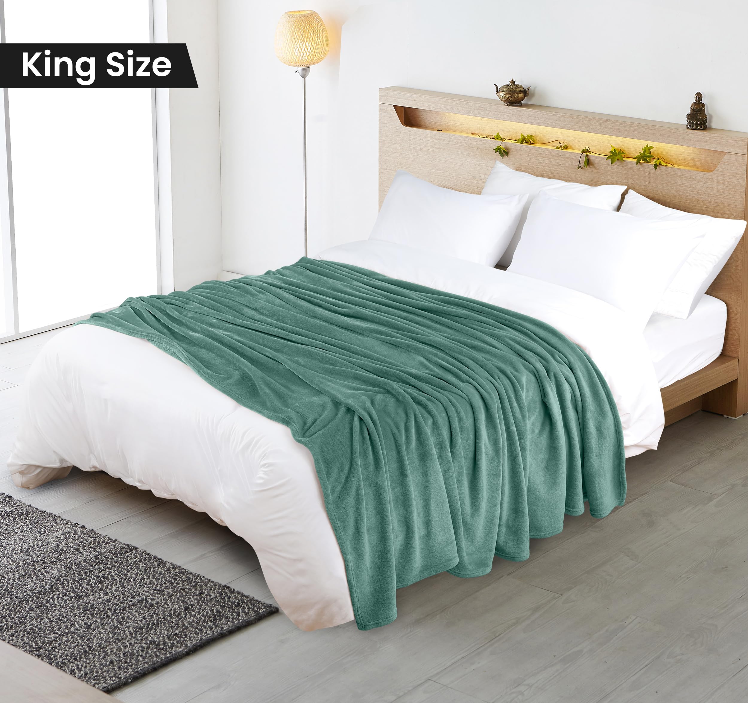 Foto 3 pulgar | Blanket Utopia Bedding, Forro Polar De Celadón, Tamaño King, 230 X 260 Cm - Venta Internacional.