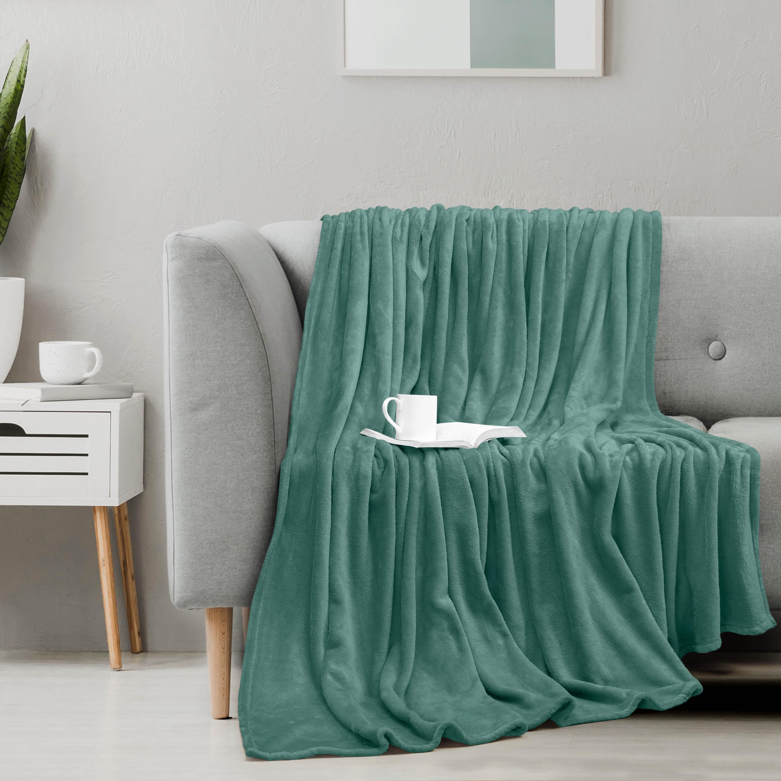 Foto 7 pulgar | Blanket Utopia Bedding, Forro Polar De Celadón, Tamaño King, 230 X 260 Cm - Venta Internacional.