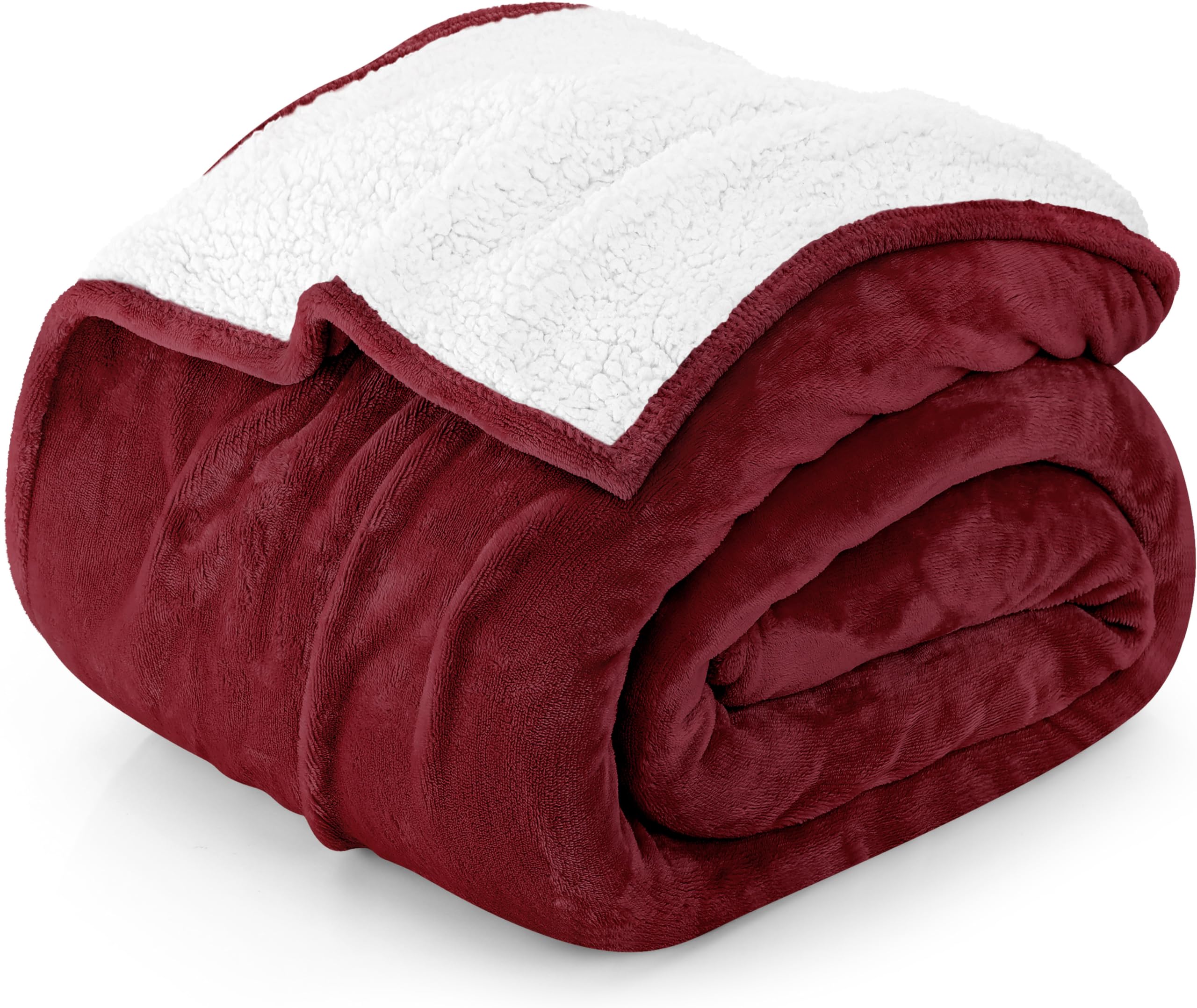 Colcha Utopia Sherpa King, Talla King, 229 X 259 Cm, Color Rojo - Venta Internacional.