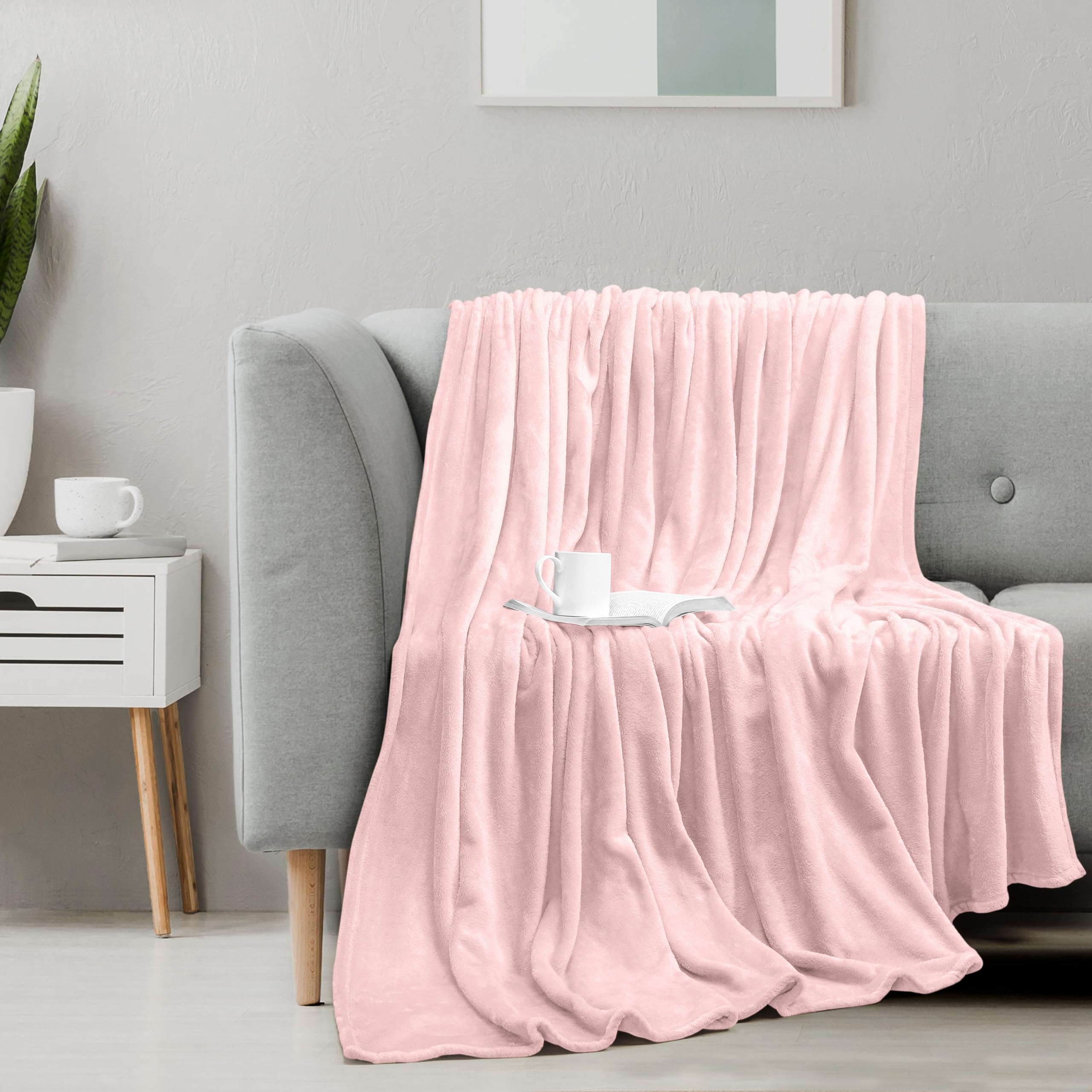 Foto 7 pulgar | Blanket Utopia Bedding, Forro Polar De Franela, Color Rosa, Tamaño King, 230 X 260 Cm - Venta Internacional.