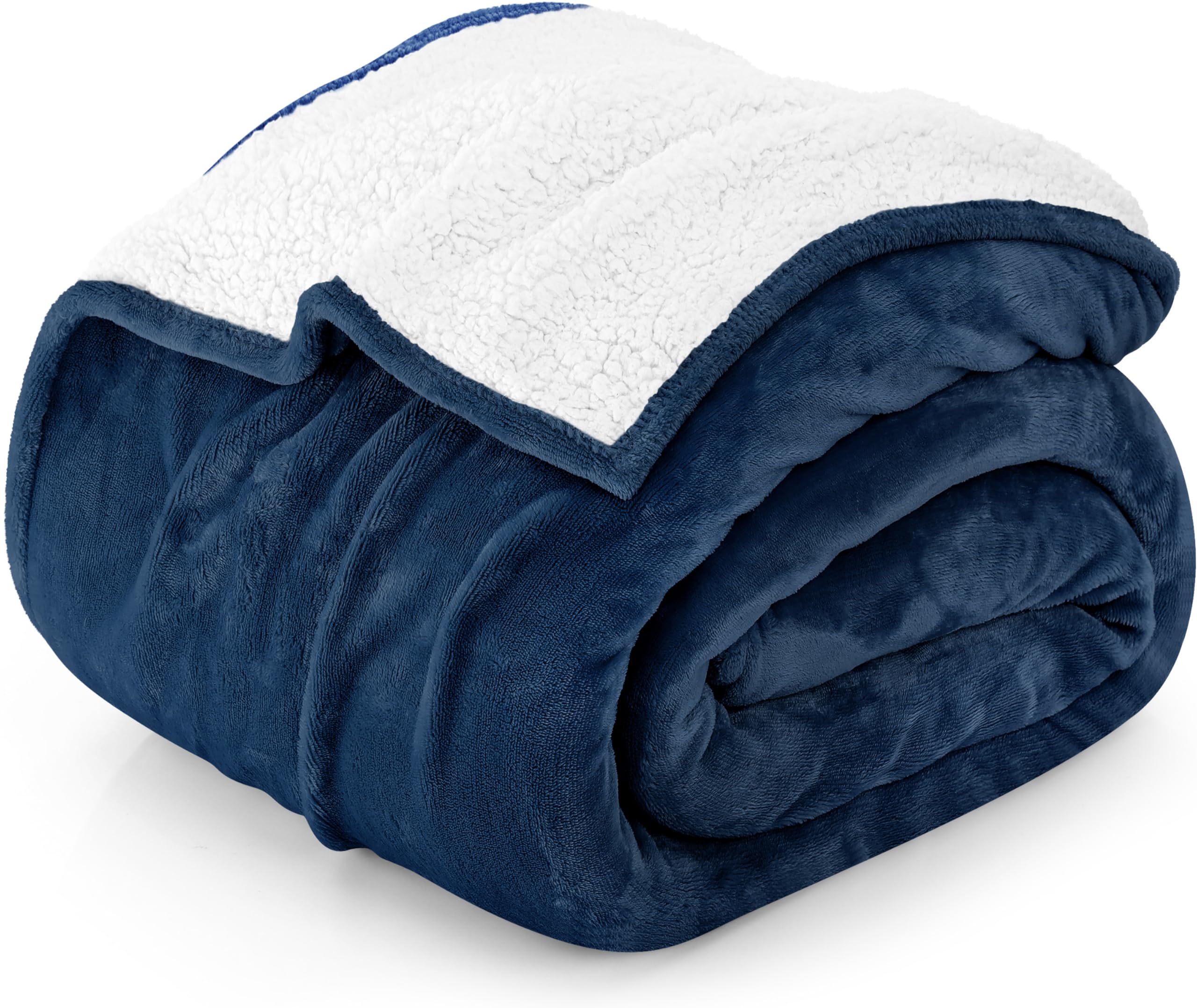 Foto 2 pulgar | Blanket Utopia Bedding Sherpa, Tamaño Completo, Azul Marino, 228 X 213 Cm - Venta Internacional.