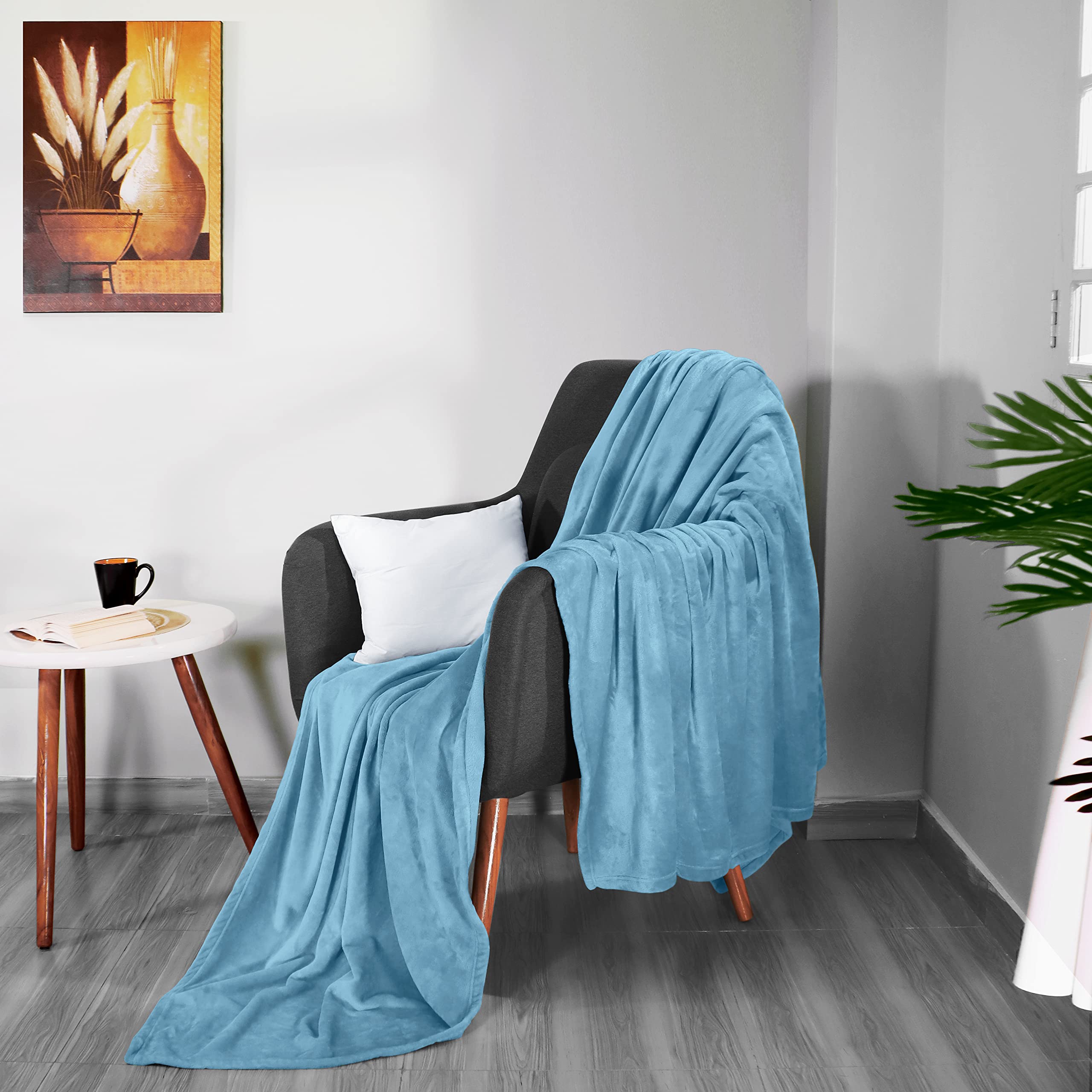 Foto 8 pulgar | Cama Polar Blanket Utopia, Tamaño King, Azul Lavado, 300 G/m² - Venta Internacional.