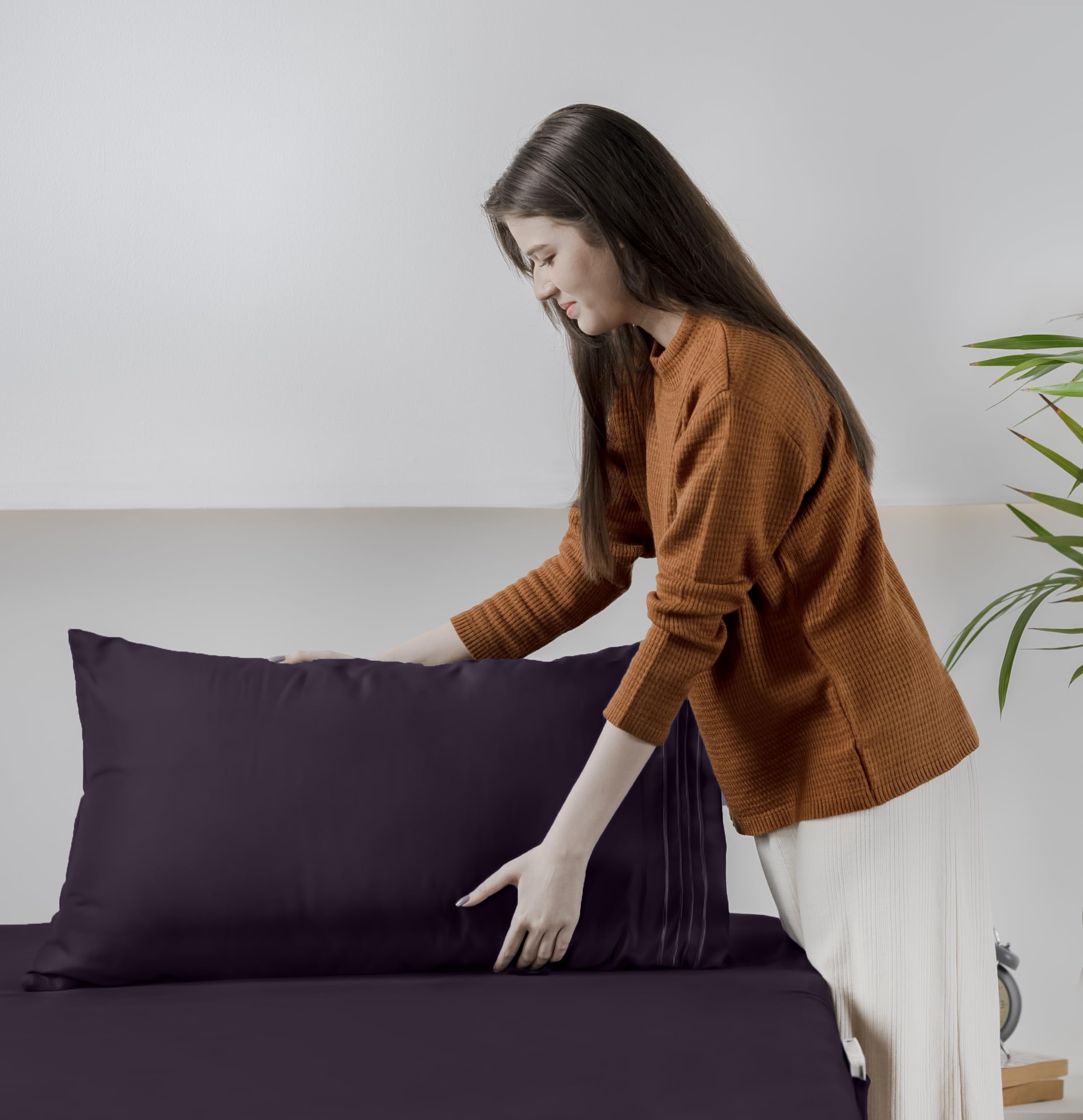 Foto 6 | Juego De Sábanas Utopia Bedding, Tamaño Completo, Microfibra, Color Morado, 4 Piezas - Venta Internacional.