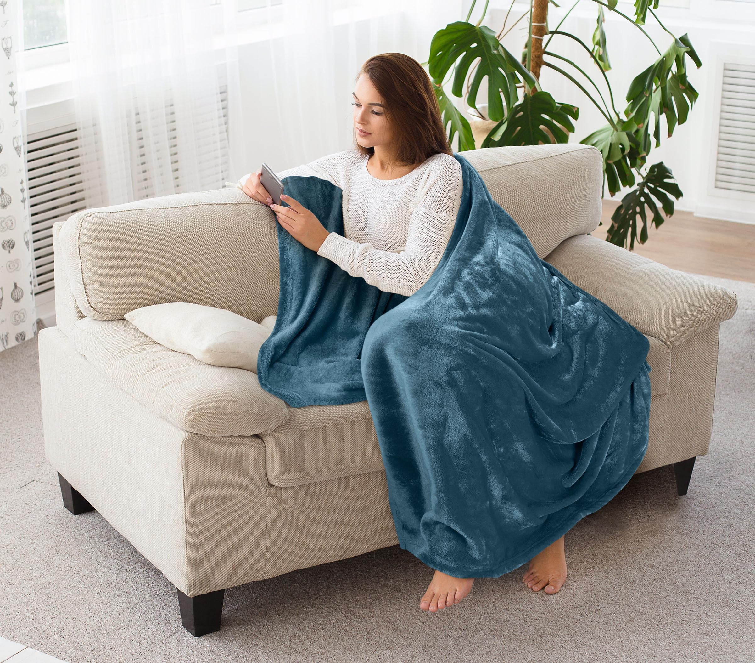 Foto 6 pulgar | Manta De Forro Polar Blanket Utopia, Tamaño Piedra, 300 G/m² - Venta Internacional.
