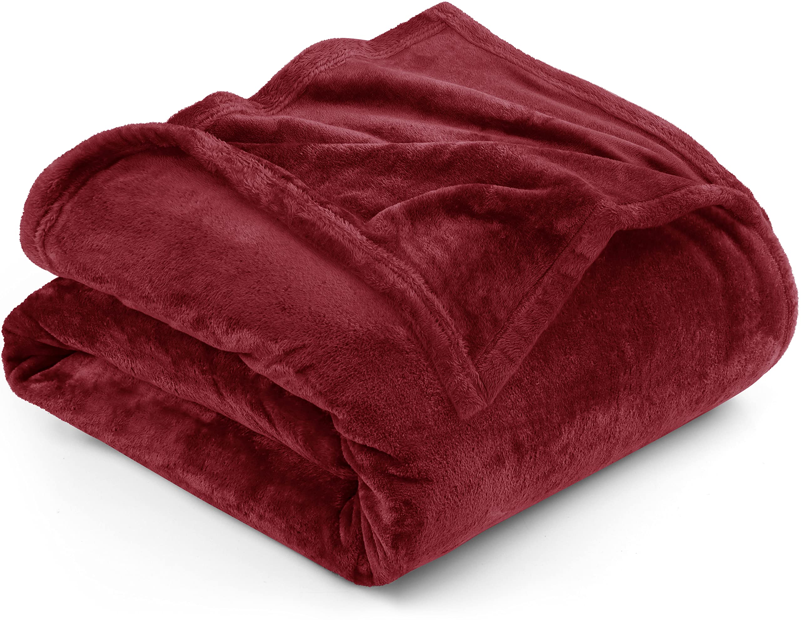 Cama Polar Blanket Utopia, Tamaño King, Color Burdeos, 300 G/m² - Venta Internacional.