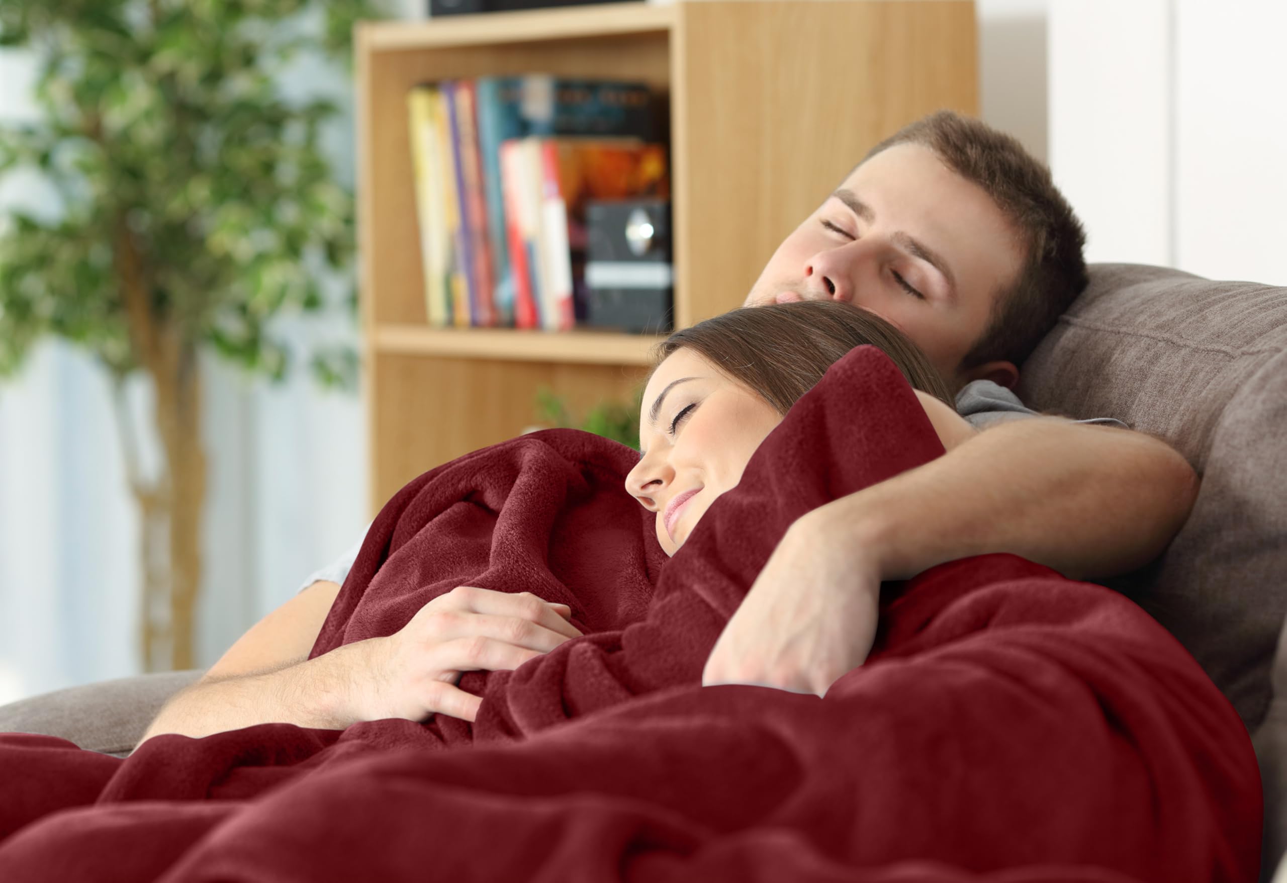 Foto 8 pulgar | Cama Polar Blanket Utopia, Tamaño King, Color Burdeos, 300 G/m² - Venta Internacional.