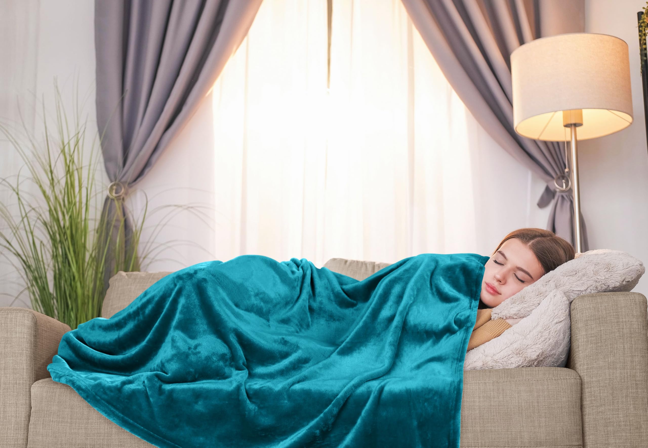 Foto 7 pulgar | Manta Polar Blanket Utopia Bedding Xl, Color Turquesa, 300 G/m² - Venta Internacional.