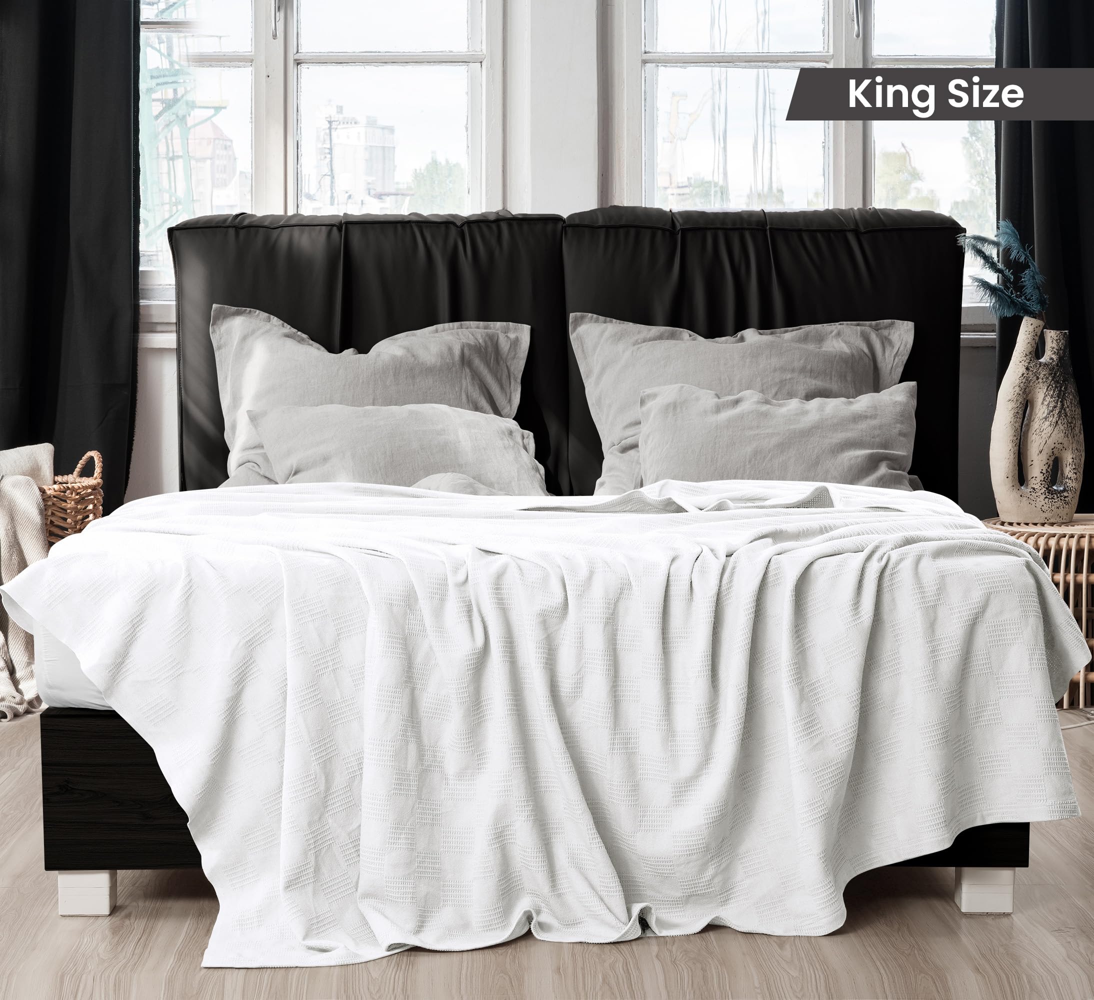 Foto 3 pulgar | Colcha Utopia, Ropa De Cama, 100% Algodón, Tejido Dobby, Tamaño King, 230 X 275 Cm - Venta Internacional.