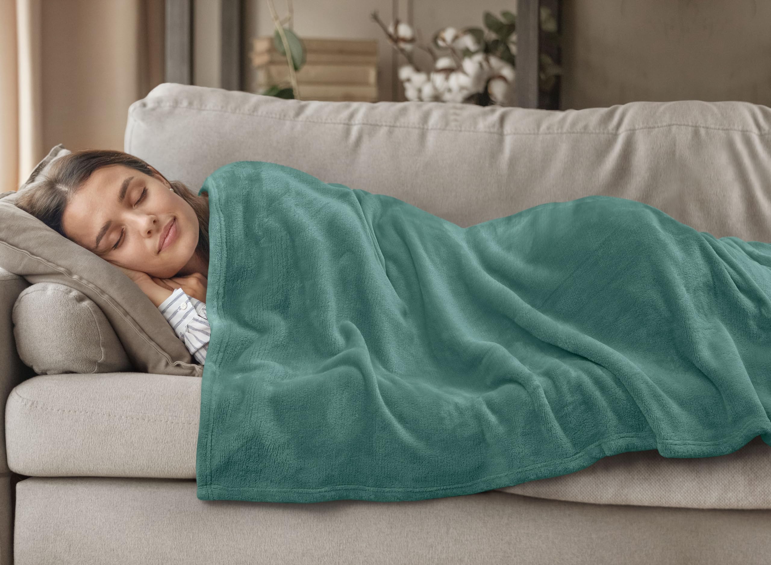 Foto 6 pulgar | Manta De Forro Polar De Celadón Blanket Utopia Bedding, 150 X 125 Cm - Venta Internacional.