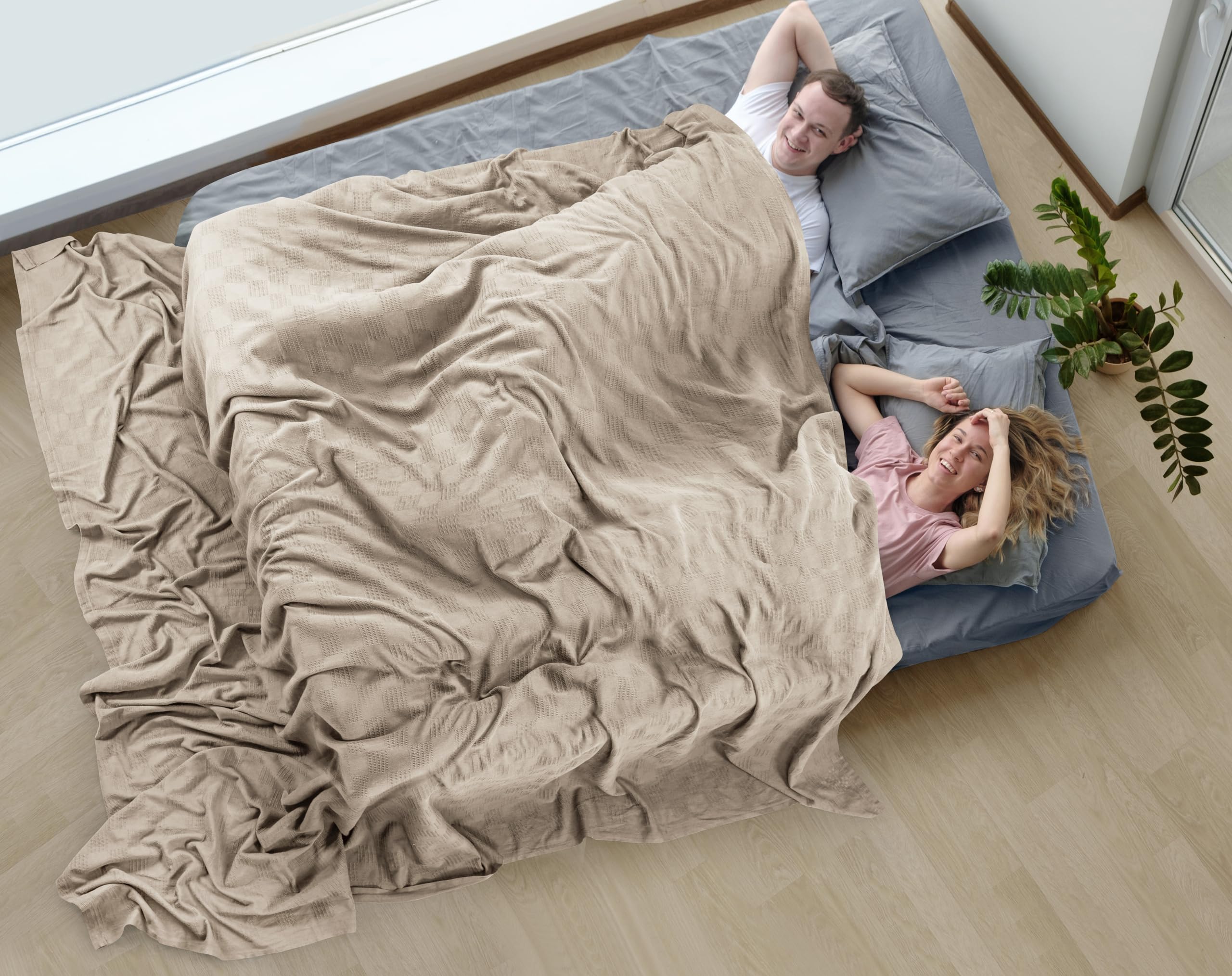 Foto 5 pulgar | Colcha Utopia De Cama Caqui, 100% Algodón, 350 G/m² [120 X 120 Cm] - Venta Internacional.