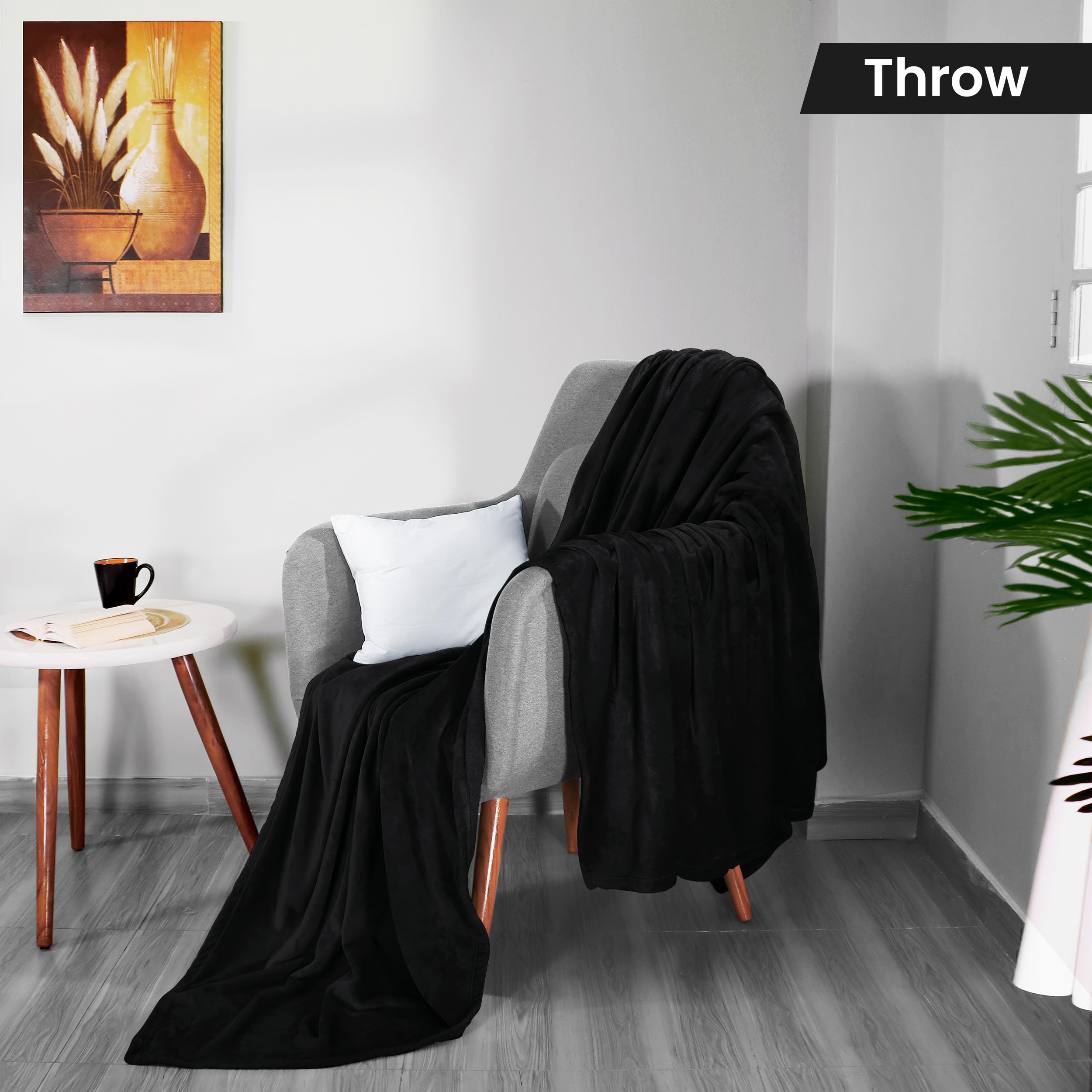 Foto 3 pulgar | Manta De Forro Polar Blanket Utopia, Tamaño Negro, 300 G/m², 150 X 125 Cm - Venta Internacional.