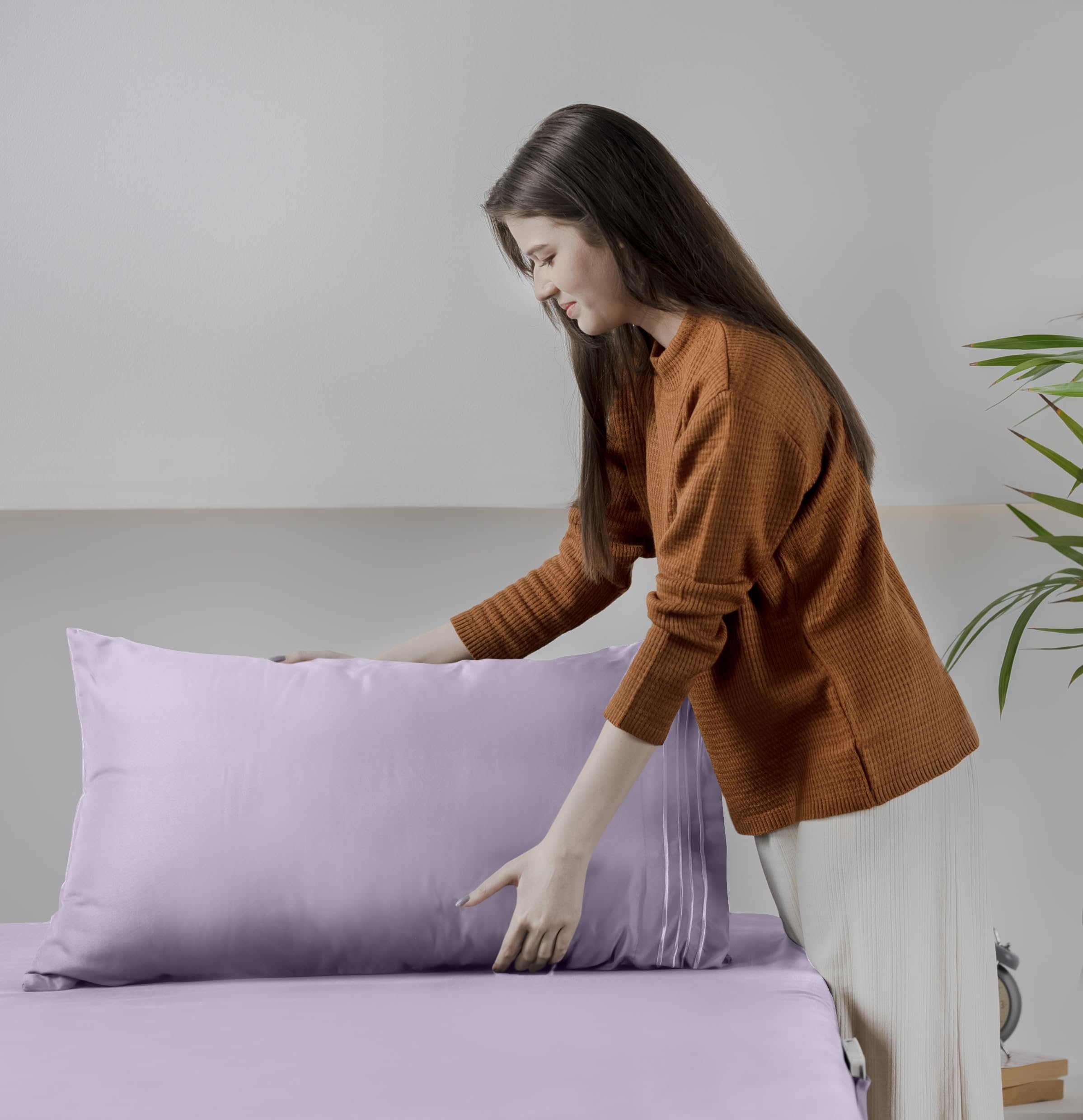 Foto 7 pulgar | Juego De Sábanas Utopia Bedding Queen Soft De Microfibra, 4 Piezas, Color Lavanda - Venta Internacional.