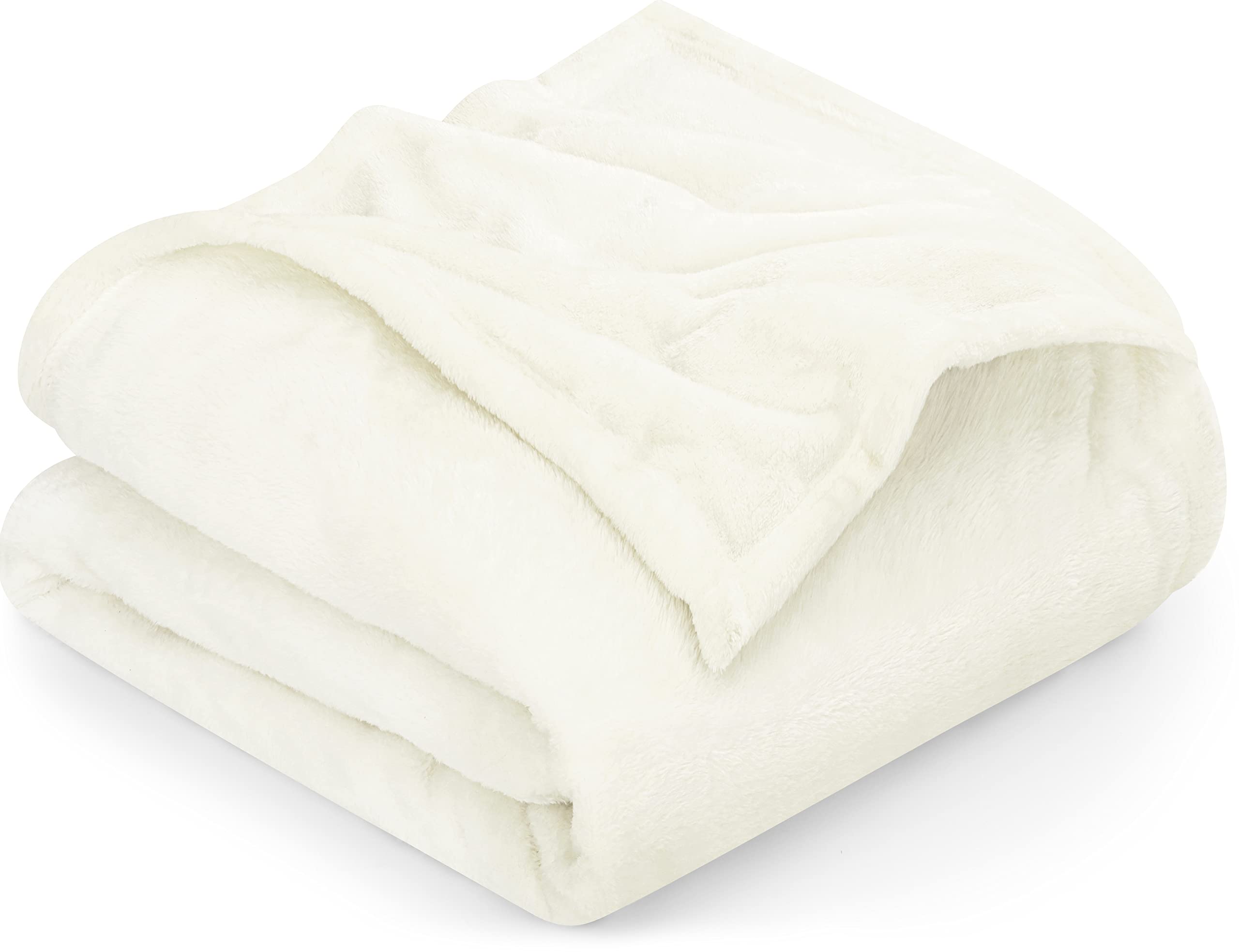 Cama Polar Blanket Utopia, Tamaño King, Color Marfil, 300 G/m², Microfibra - Venta Internacional.