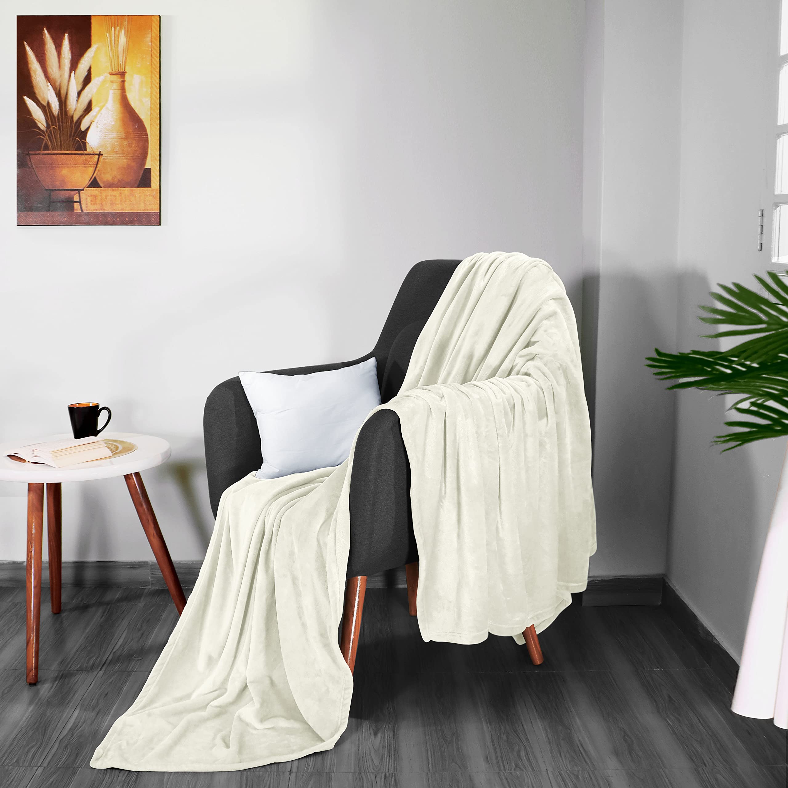 Foto 8 pulgar | Cama Polar Blanket Utopia, Tamaño King, Color Marfil, 300 G/m², Microfibra - Venta Internacional.