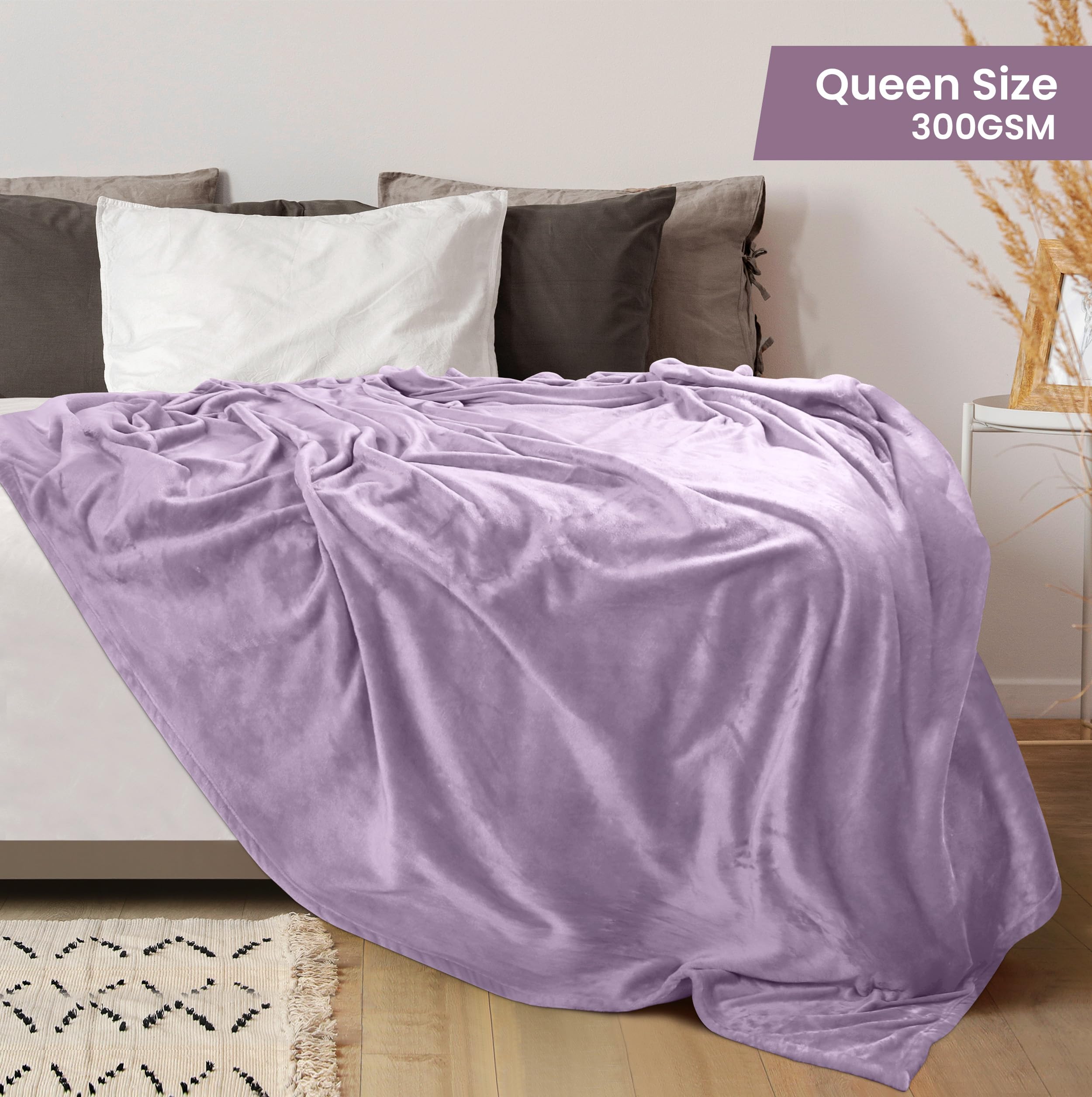 Foto 3 pulgar | Cama Polar Blanket Utopia, Tamaño Queen, Lila, 300 G/m², 230 X 230 Cm - Venta Internacional.