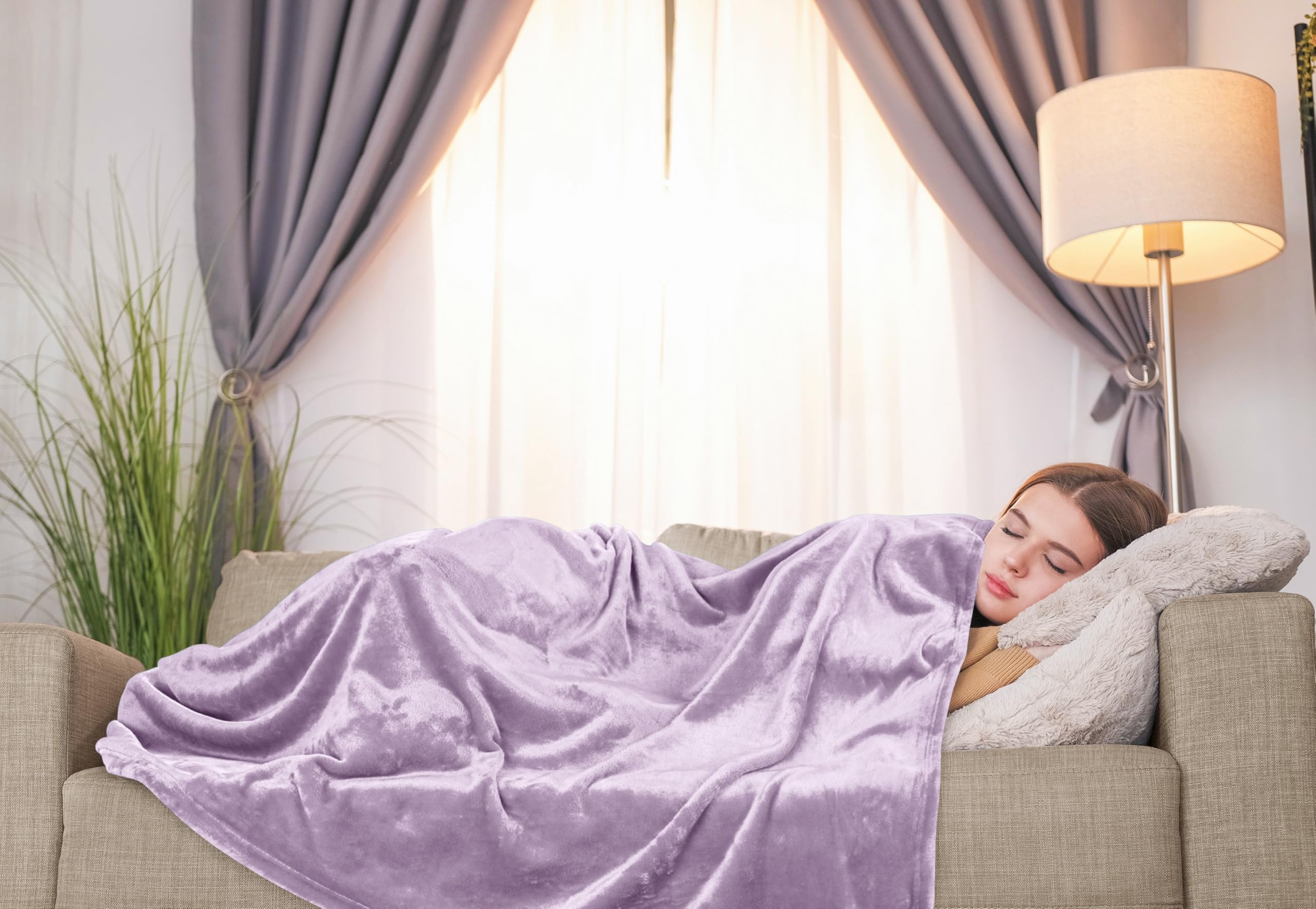 Foto 6 pulgar | Manta De Forro Polar Blanket Utopia, Color Lila, 130 X 150 Cm - Venta Internacional.