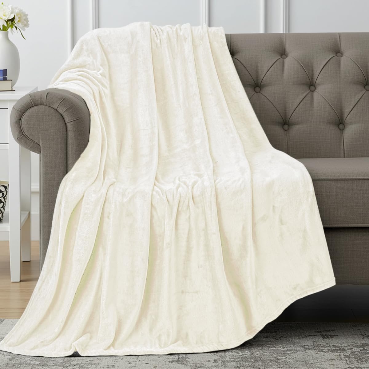 Manta De Forro Polar Blanket Utopia, Tamaño Marfil, 300 G/m², 130 X 150 Cm - Venta Internacional.