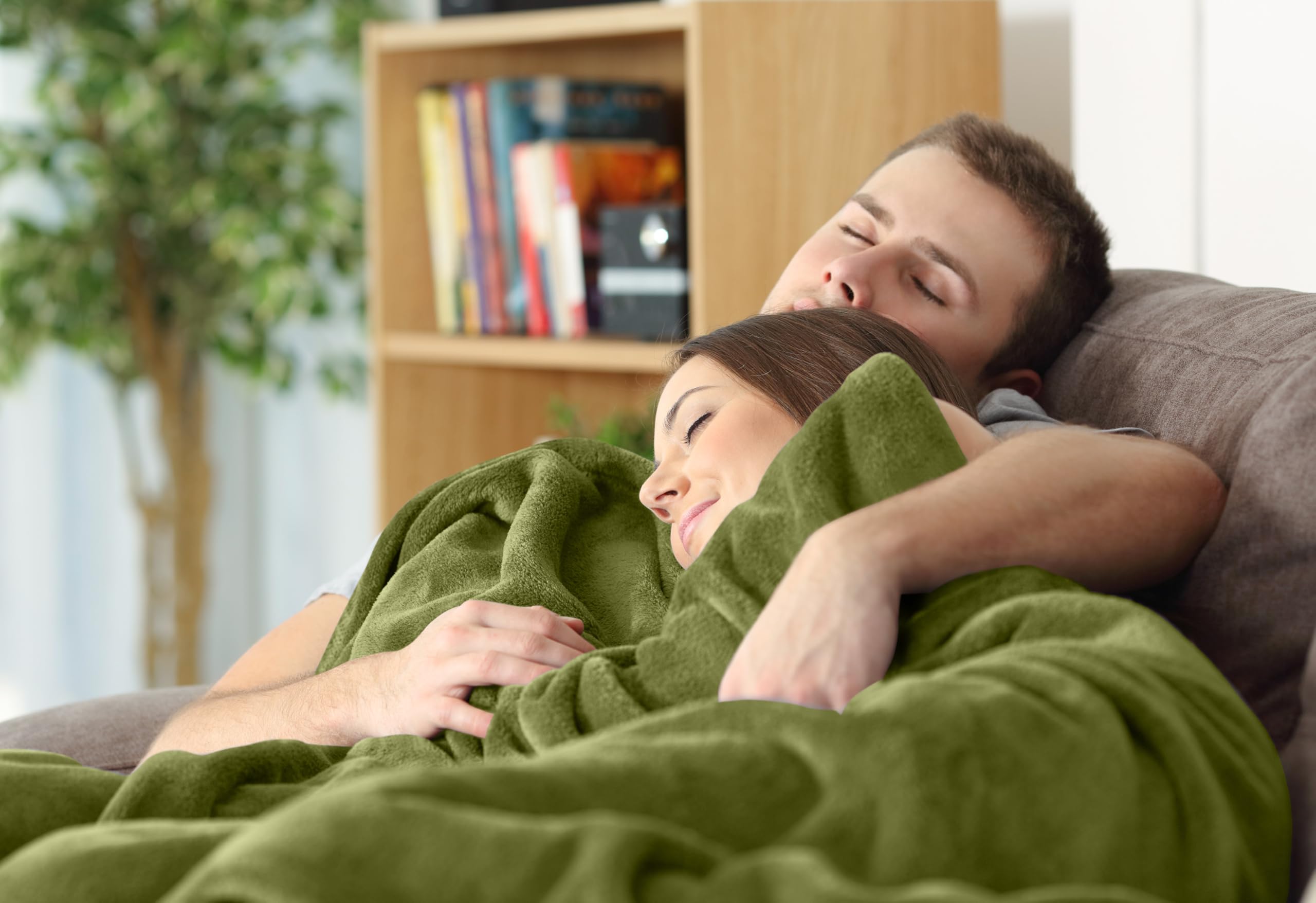 Foto 7 pulgar | Cama Polar Blanket Utopia, Tamaño Queen, Color Oliva, 300 G/m², Suave - Venta Internacional.