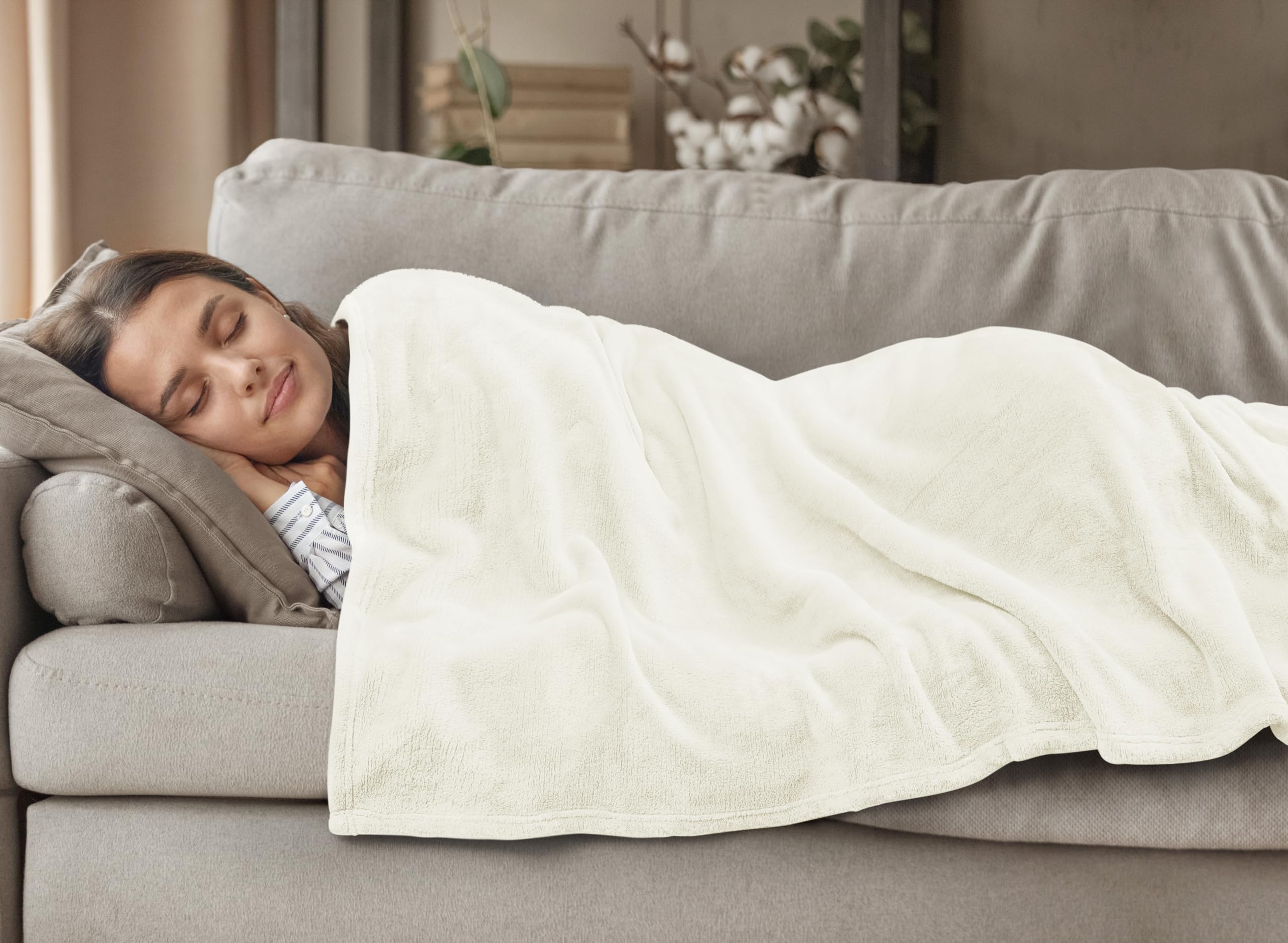 Foto 6 pulgar | Manta De Forro Polar Blanket Utopia, Color Marfil, 150 X 125 Cm - Venta Internacional.