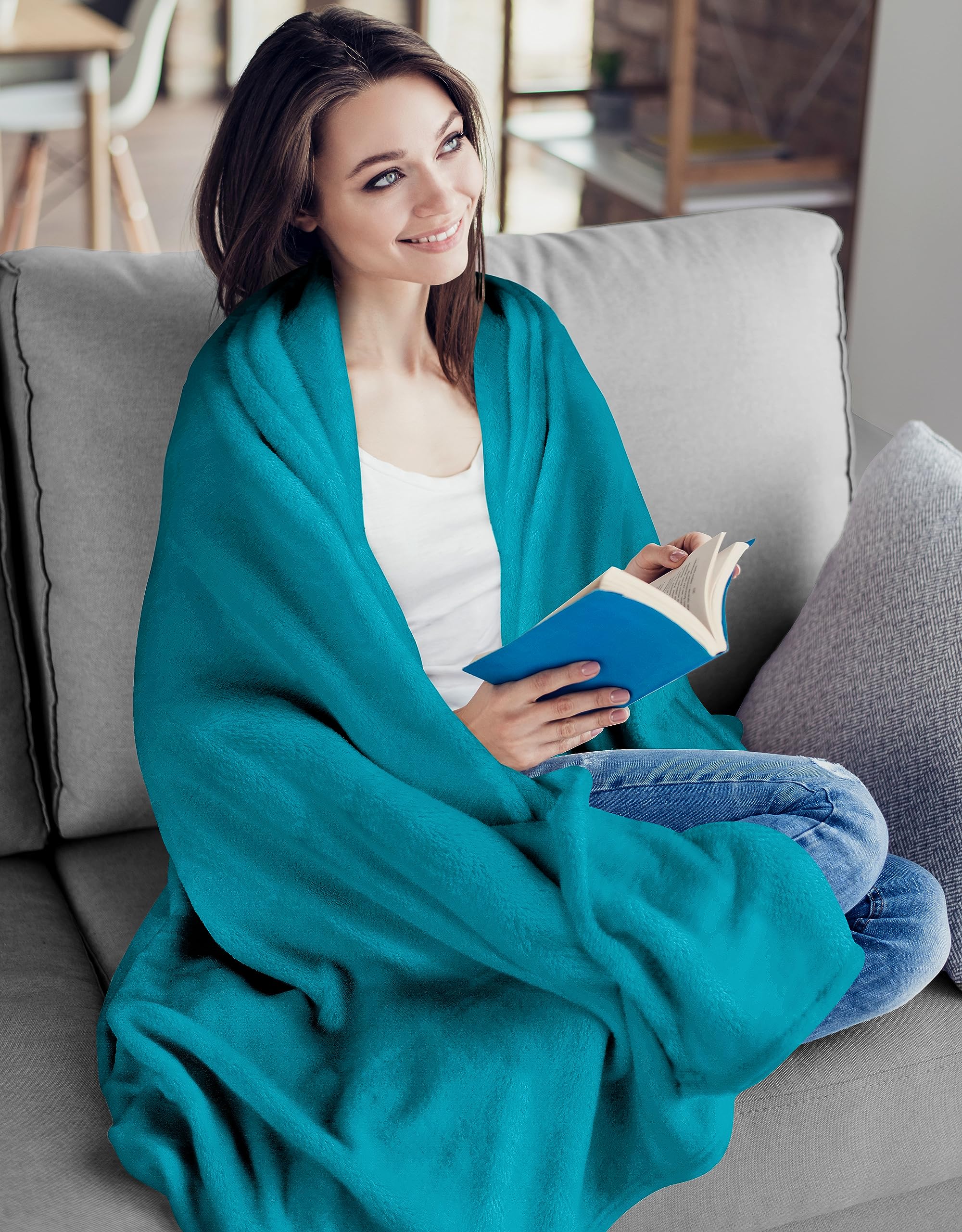 Foto 5 pulgar | Manta Polar Blanket Utopia, Color Turquesa, 300 G/m², 150 X 125 Cm - Venta Internacional.