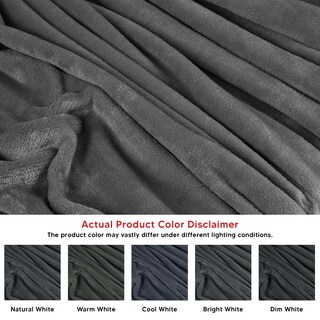 Foto 4 | Blanket Utopia Bedding, Forro Polar De Franela, Color Gris, Tamaño King Size (230 X 260 Cm) - Venta Internacional.