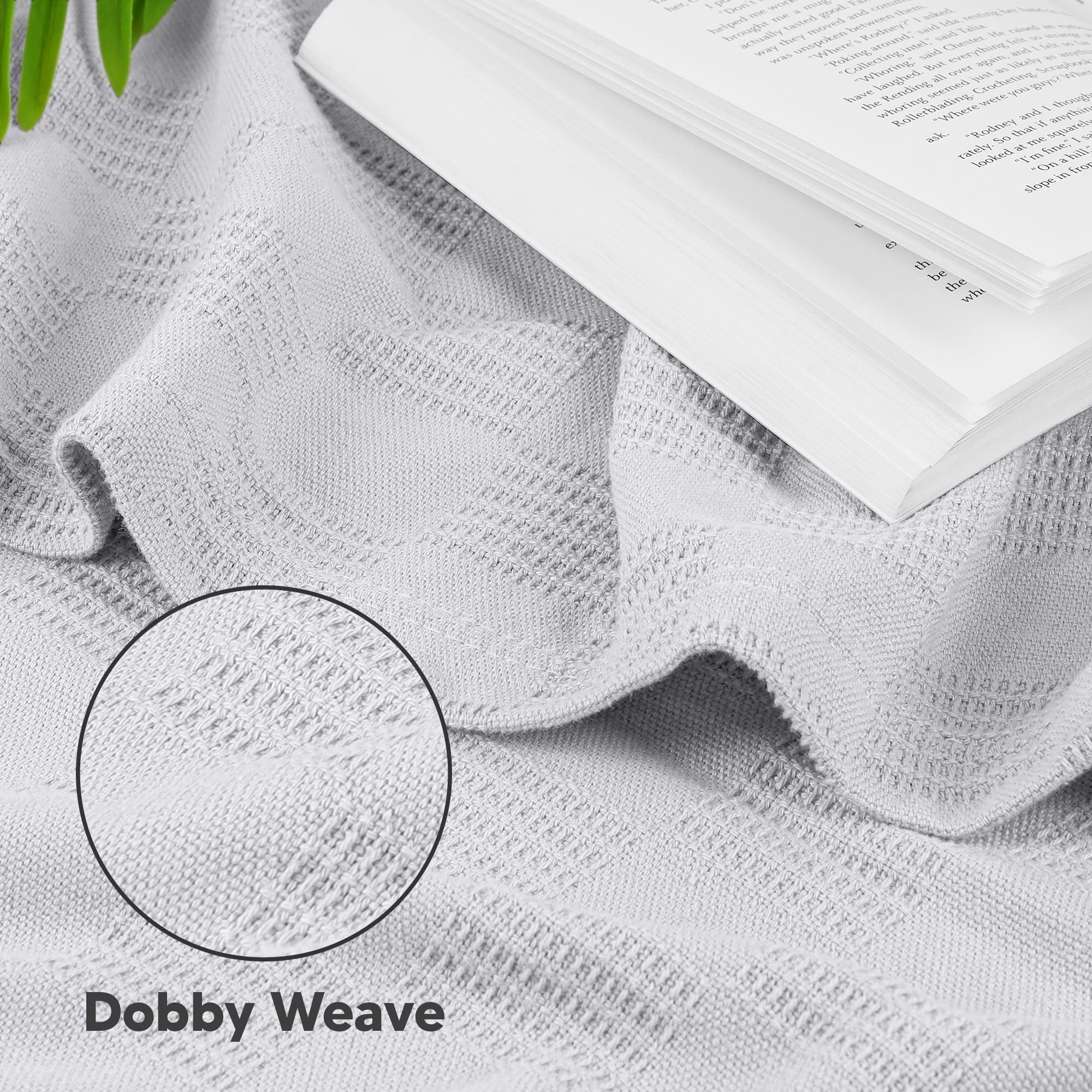 Foto 4 pulgar | Manta Blanket Utopia Bedding, 100% Algodón, Color Plateado, 150 X 125 Cm - Venta Internacional.