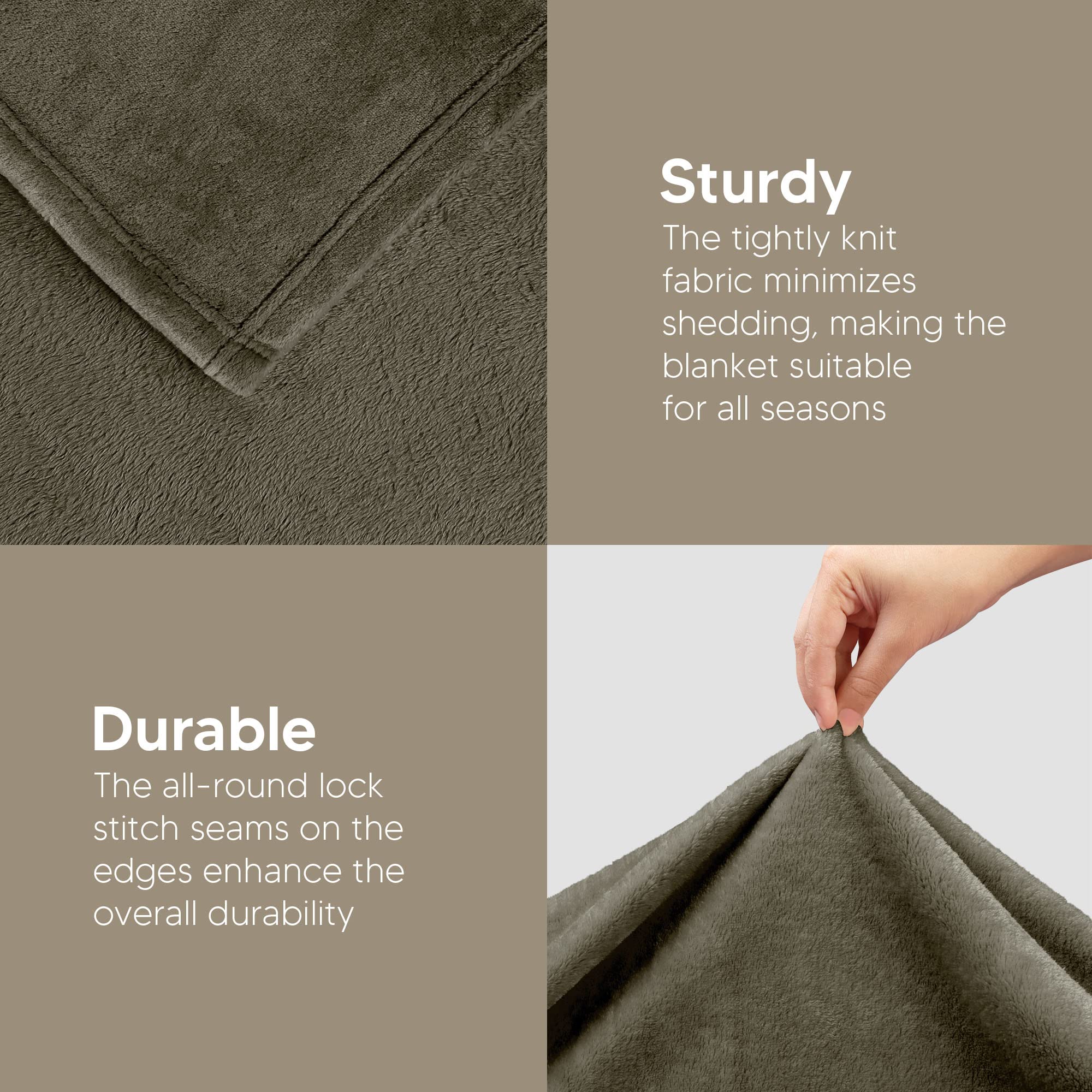 Foto 7 | Manta Polar Blanket Utopia, Tamaño Marrón, 300 G/m², 130 X 150 Cm - Venta Internacional.