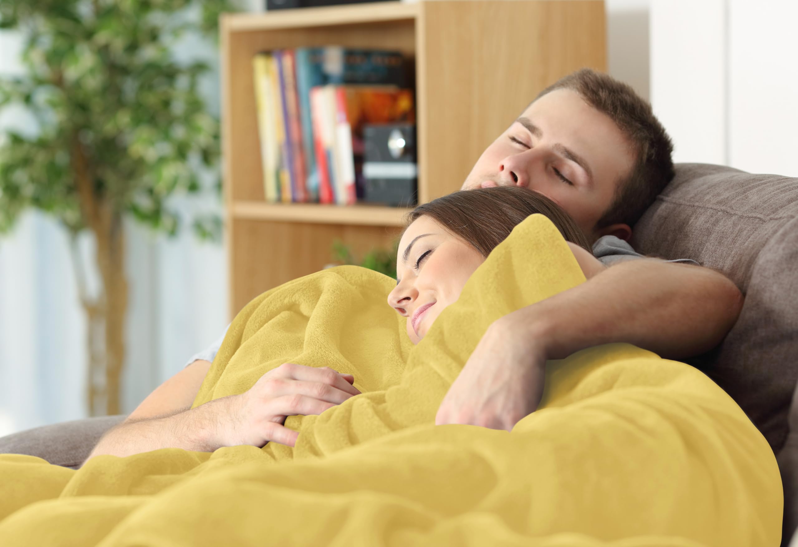 Foto 7 pulgar | Cama Polar Blanket Utopia, Tamaño King, Color Amarillo, 300 G/m² - Venta Internacional.