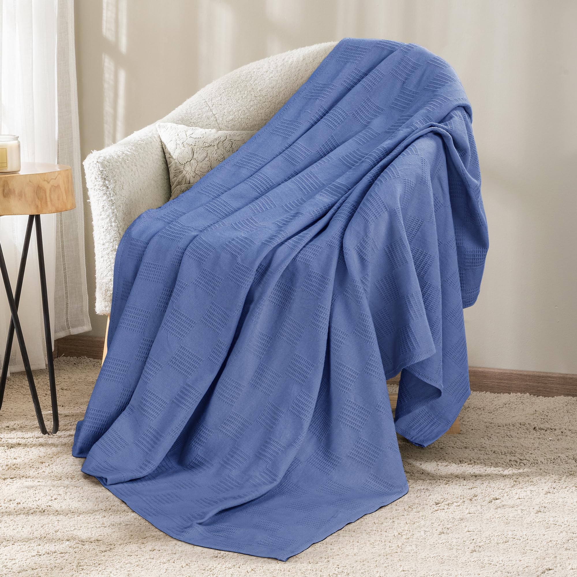 Manta Blanket Utopia Bedding Wedgewood, 100% Algodón, 150 X 125 Cm - Venta Internacional.