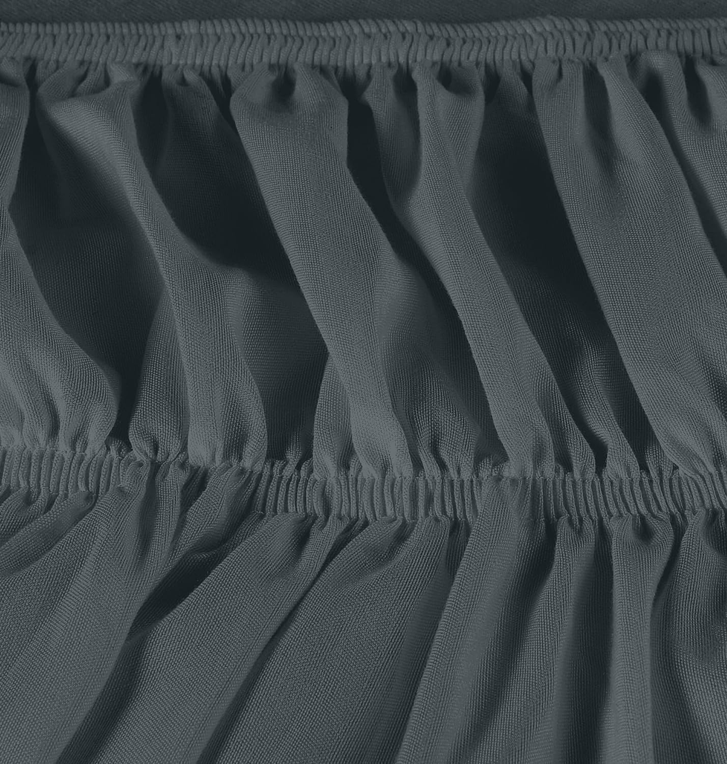 Foto 6 pulgar | Skirt Utopia Bedding Elástico De Microfibra Doble Gris - Venta Internacional.