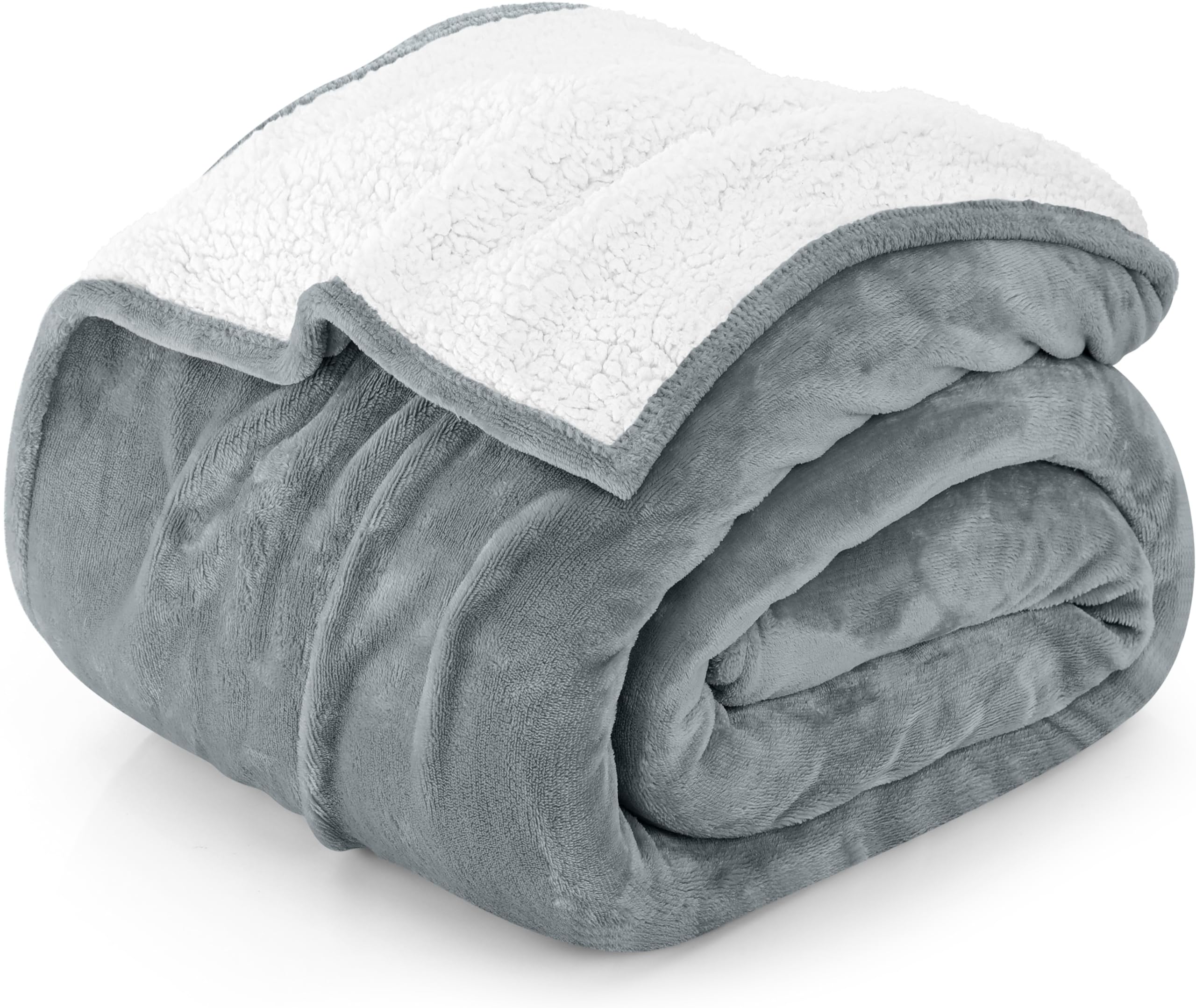 Foto 1 | Manta Utopia Bedding Sherpa King, Tamaño King, Color Gris Frío, 229 X 259 Cm - Venta Internacional.