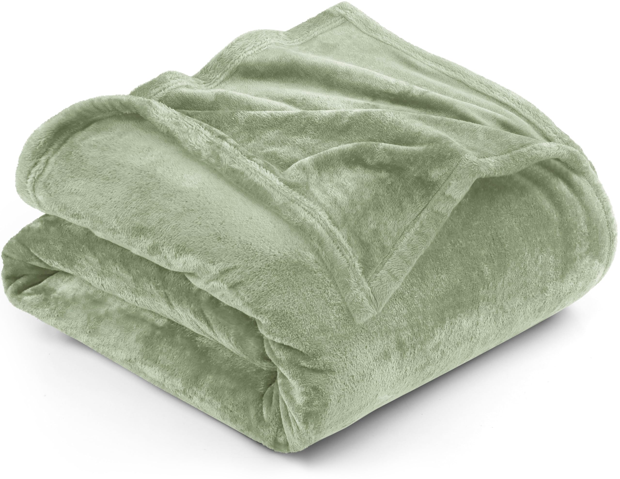 Cama Polar Blanket Utopia, Tamaño King, Color Verde Salvia, 300 G/m² - Venta Internacional.