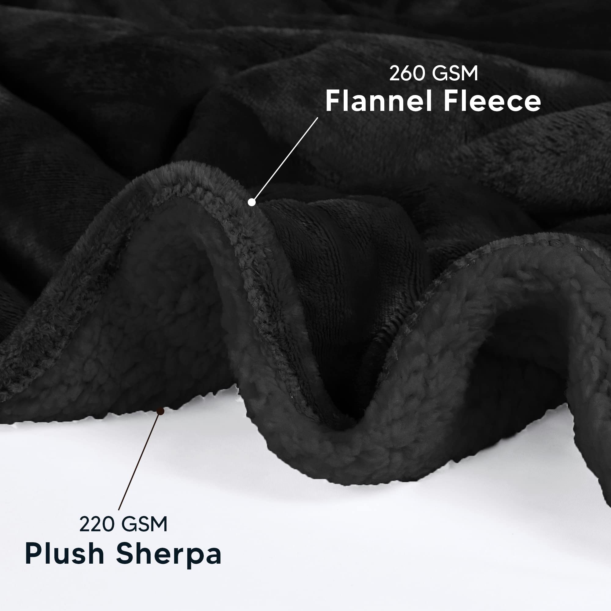 Foto 4 pulgar | Blanket Utopia Bedding Sherpa King, 230 X 260 Cm, Forro Polar Suave - Venta Internacional.