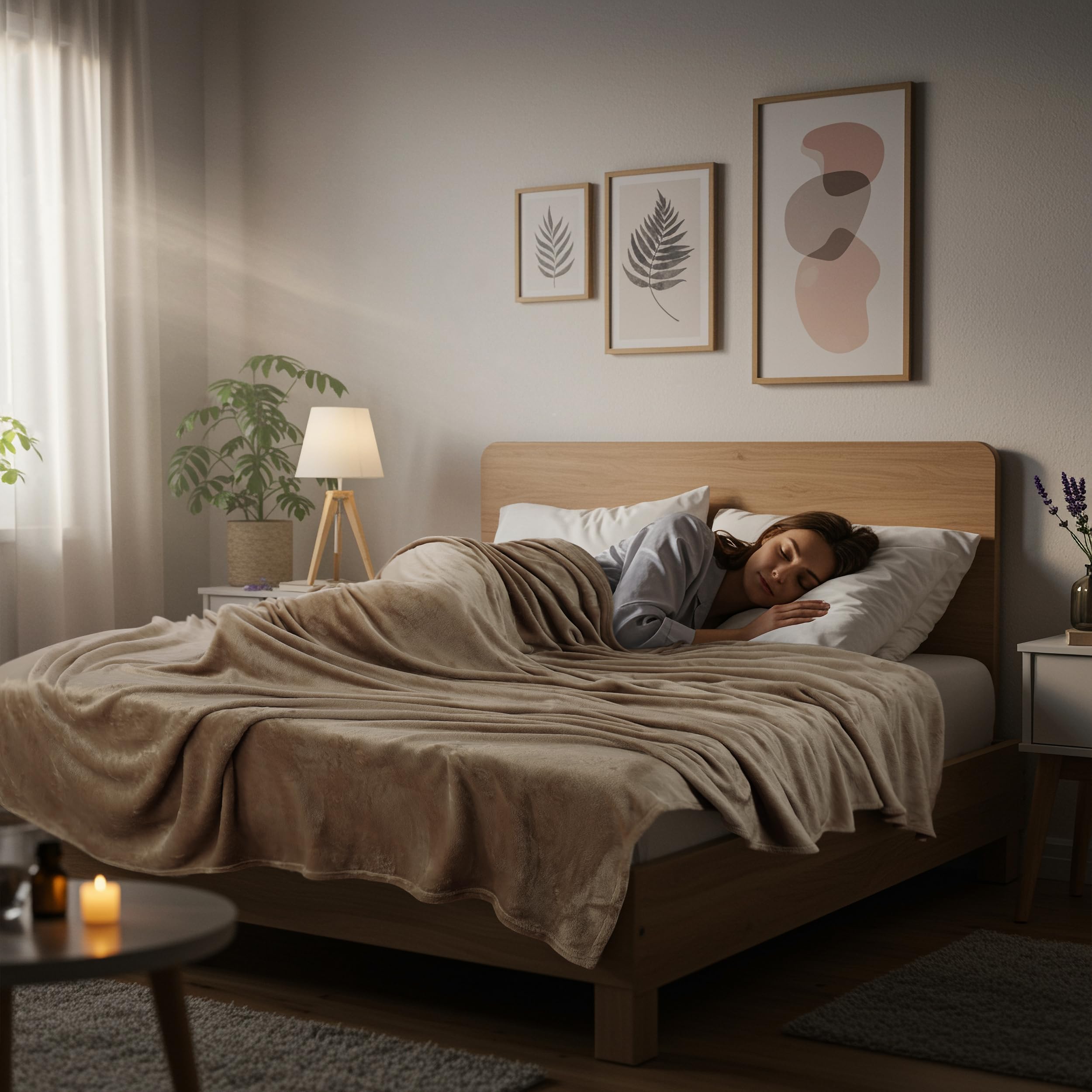 Foto 7 pulgar | Cama Polar Blanket Utopia, Tamaño Queen, 300 G/m², Color Camel - Venta Internacional.