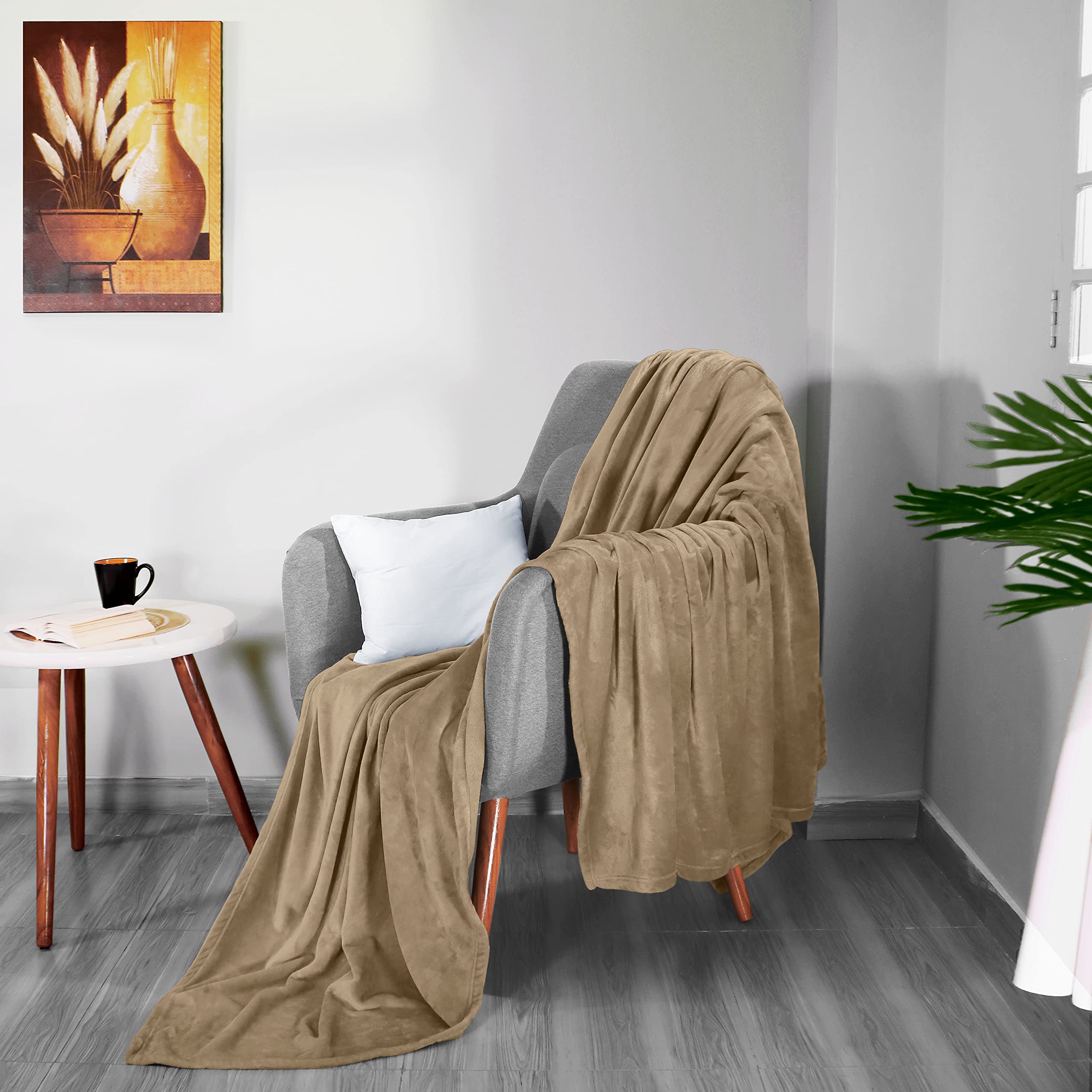Foto 8 pulgar | Cama Polar Blanket Utopia, Tamaño Queen, 300 G/m², Color Camel - Venta Internacional.