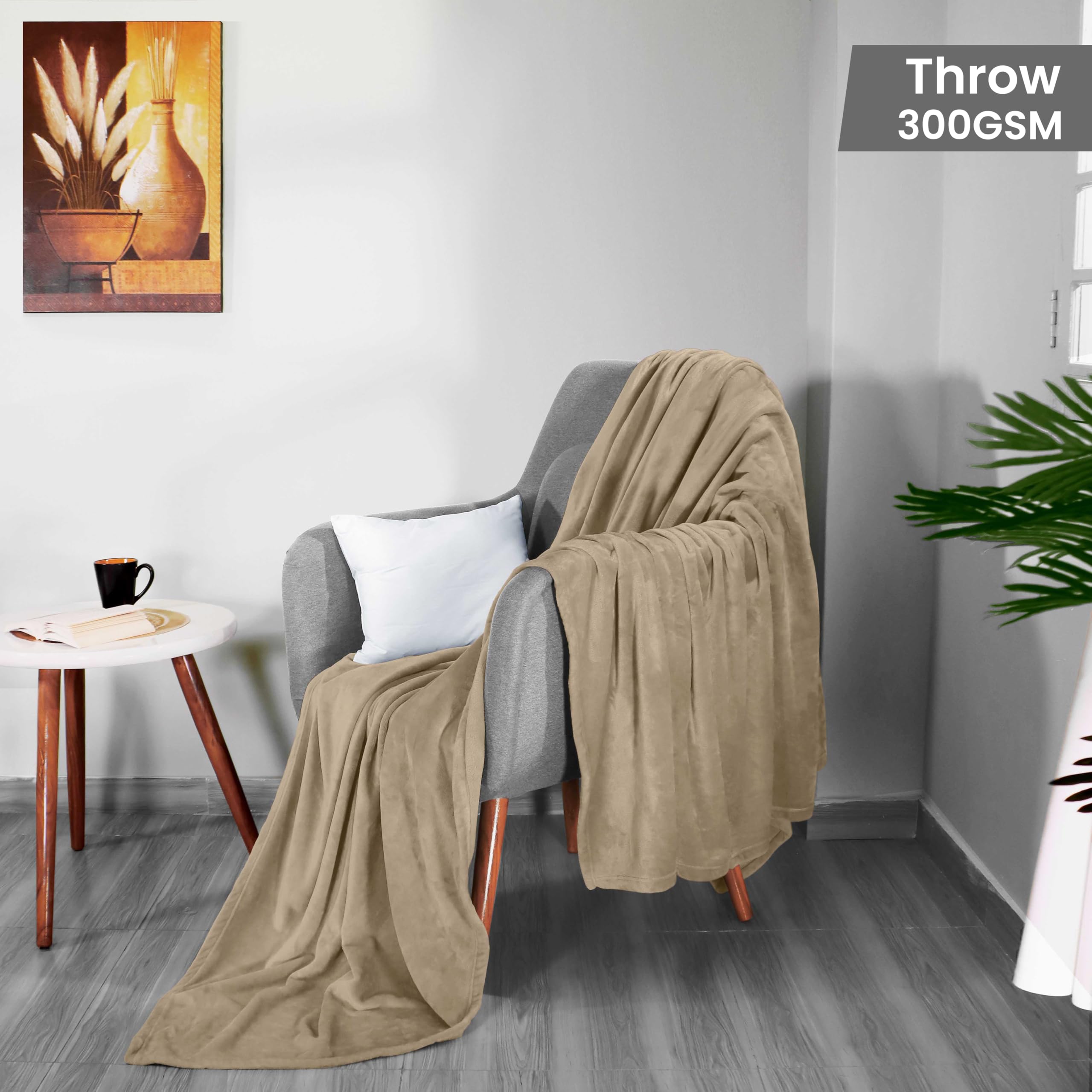 Foto 3 pulgar | Manta De Forro Polar Blanket Utopia, Tamaño Camel, 300 G/m², 130 X 150 Cm - Venta Internacional.