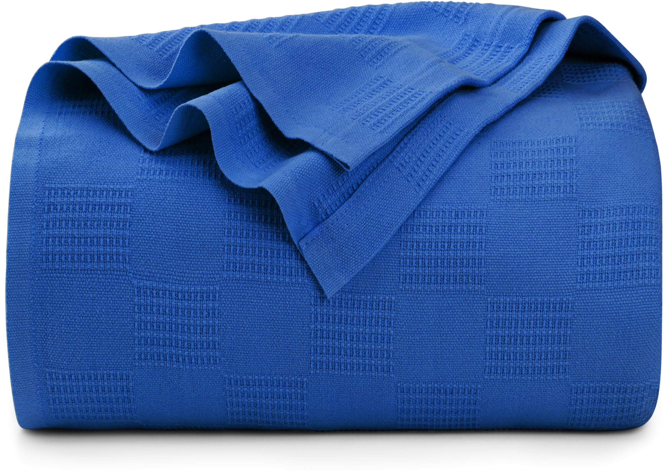 Ropa De Cama Blanket Utopia, 100% Algodón, Tamaño King, Color Azul Real - Venta Internacional.