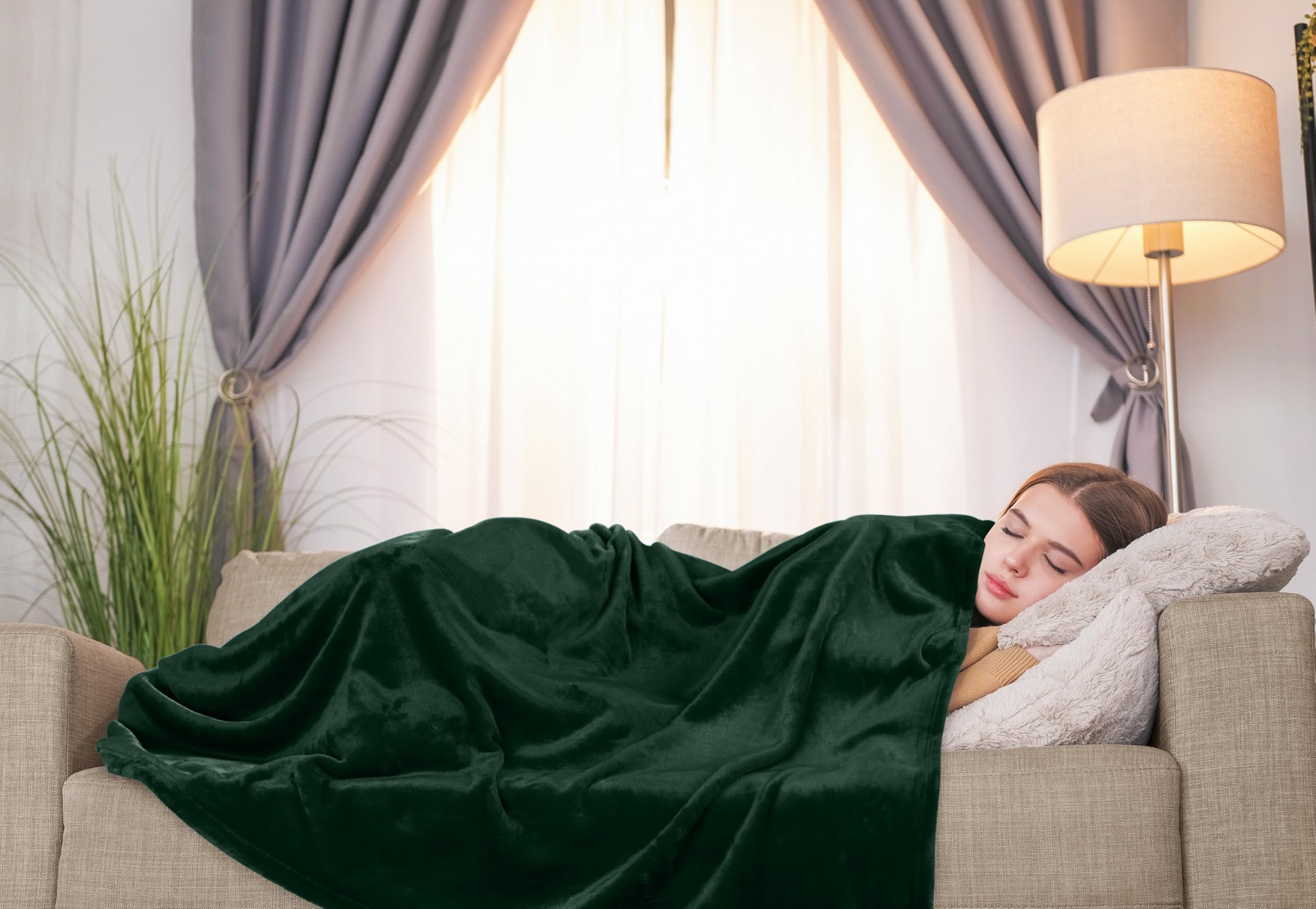 Foto 7 pulgar | Manta Polar Blanket Utopia, Color Verde Bosque, 300 G/m², 130 X 150 Cm - Venta Internacional.