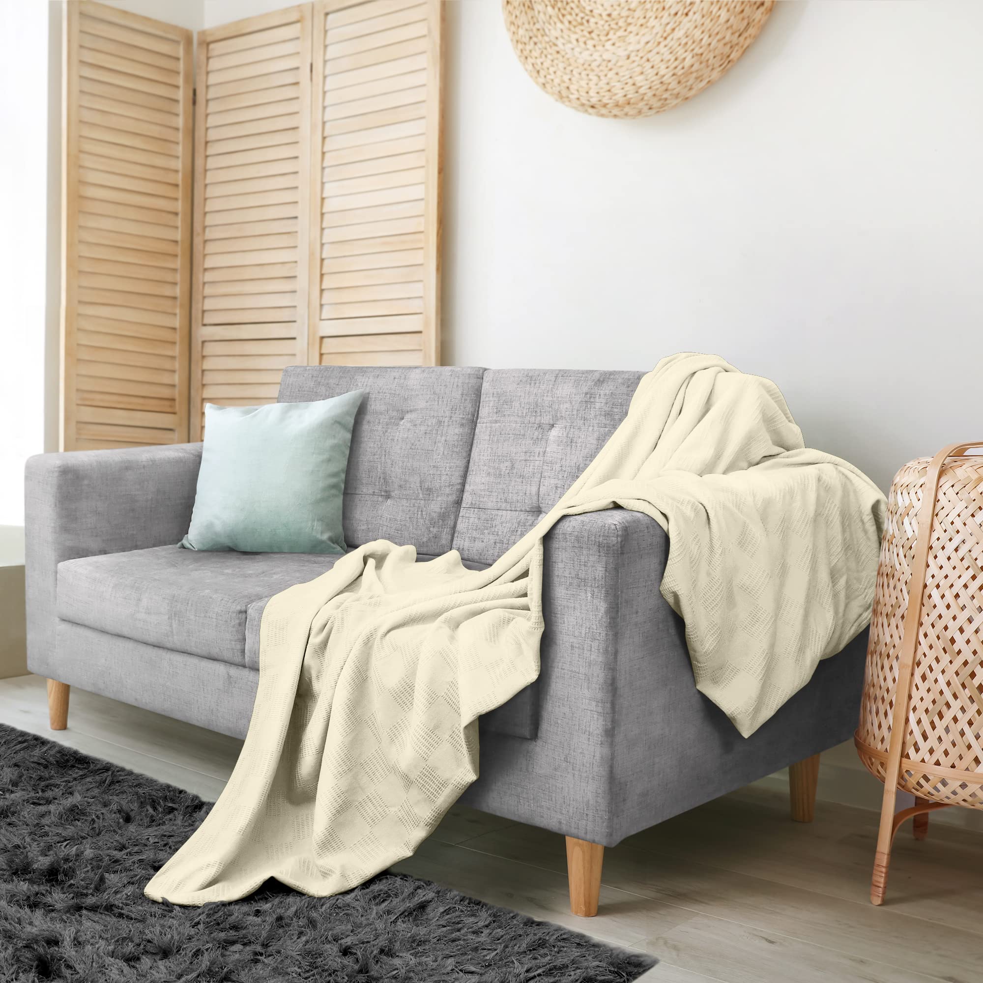 Foto 5 | Colchón Utopia, Color Marfil, 100% Algodón, Doble, 230 X 180 Cm, 350 G/m² - Venta Internacional.
