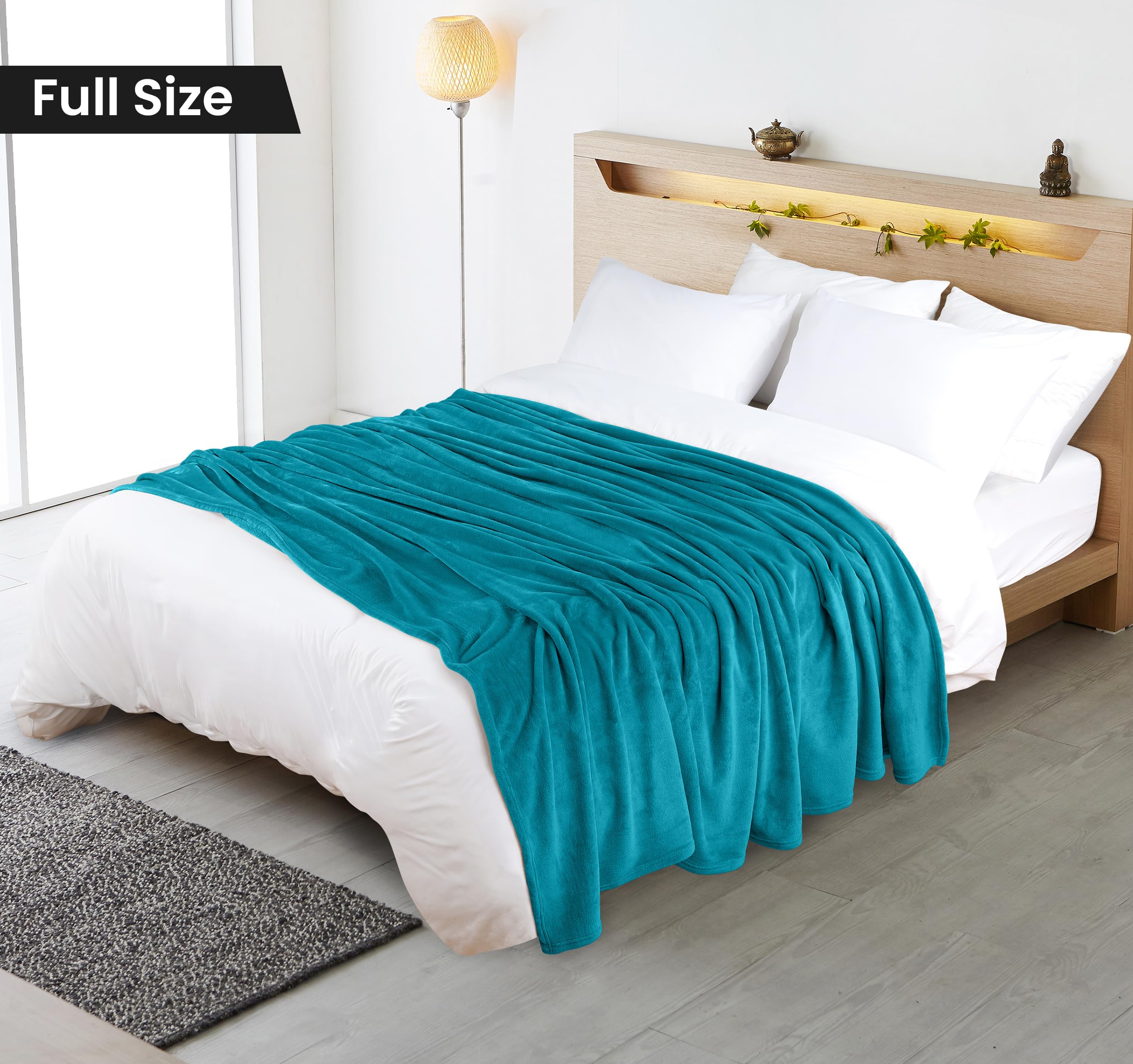 Foto 3 pulgar | Blanket Utopia Bedding, Forro Polar Turquesa, Tamaño Completo, 228 X 213 Cm - Venta Internacional.