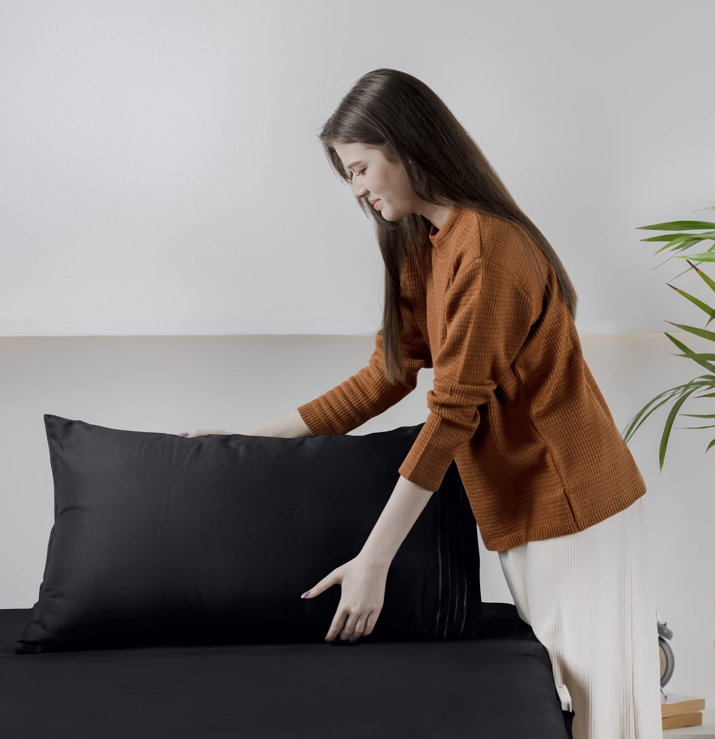 Foto 4 pulgar | Juego De Sábanas Utopia Bedding Queen Soft De Microfibra, 4 Piezas, Color Negro - Venta Internacional.