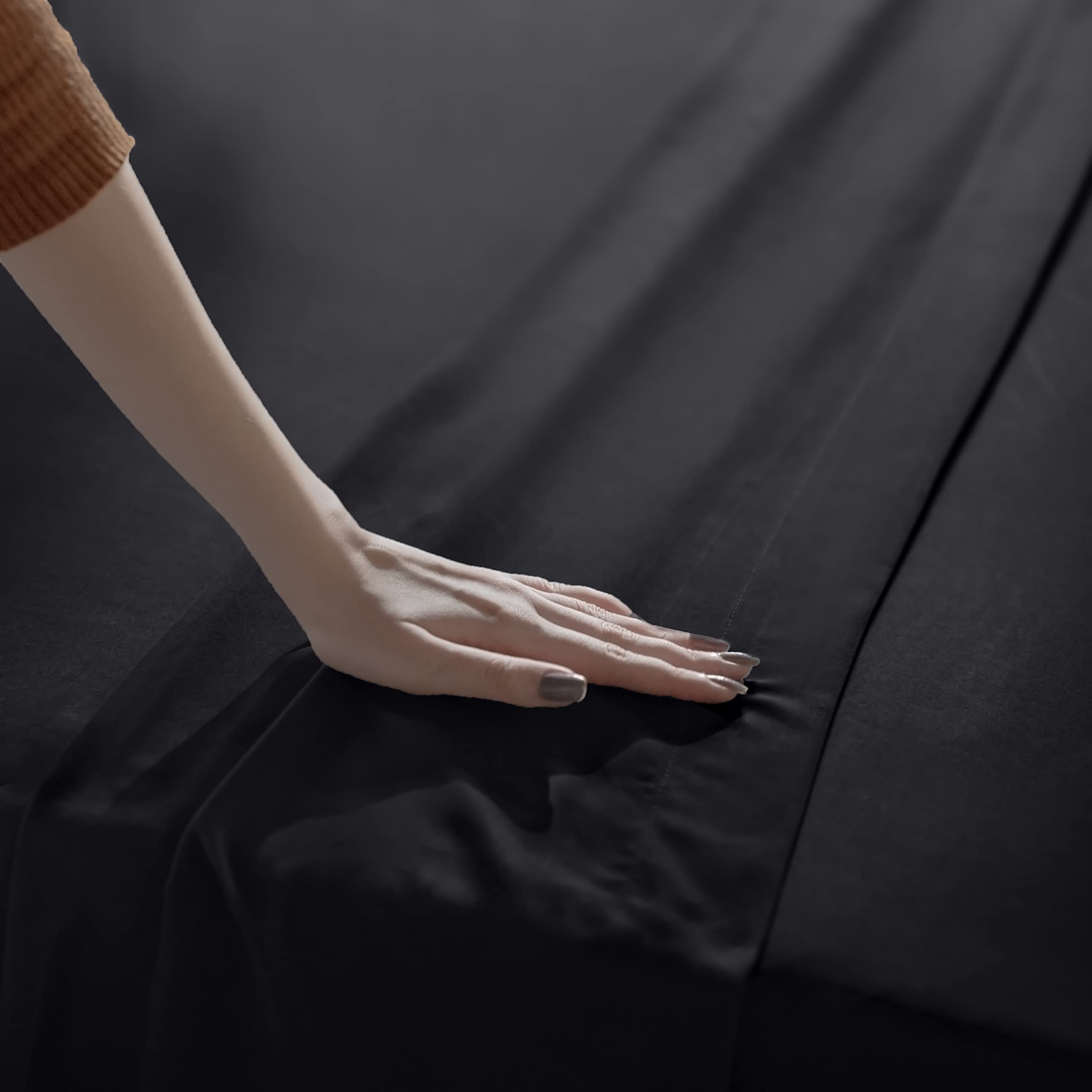 Foto 5 pulgar | Juego De Sábanas Utopia Bedding Queen Soft De Microfibra, 4 Piezas, Color Negro - Venta Internacional.