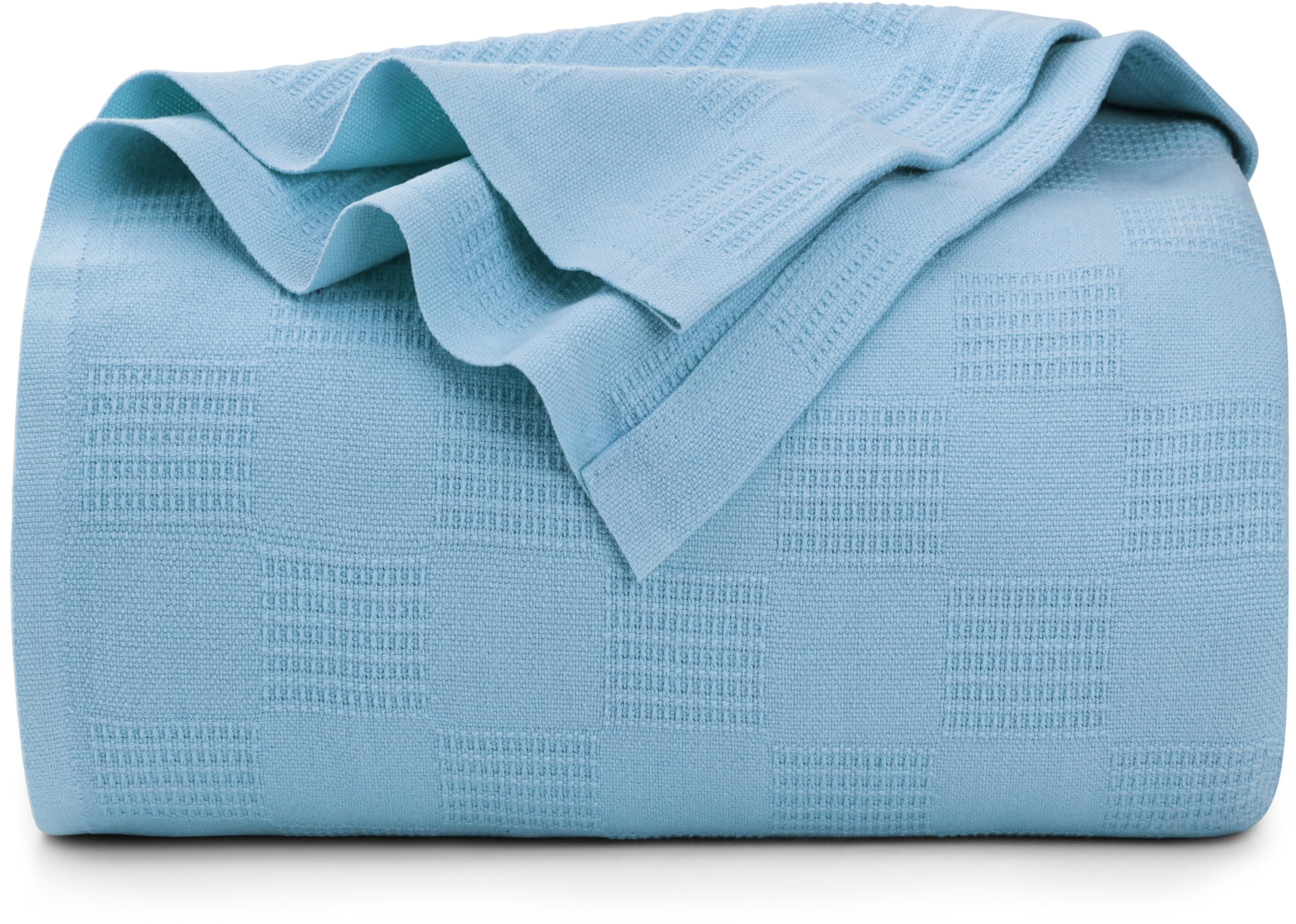 Ropa De Cama Blanket Utopia, Color Azul Cielo, 100% Algodón, Tamaño King, 350 G/m² - Venta Internacional.