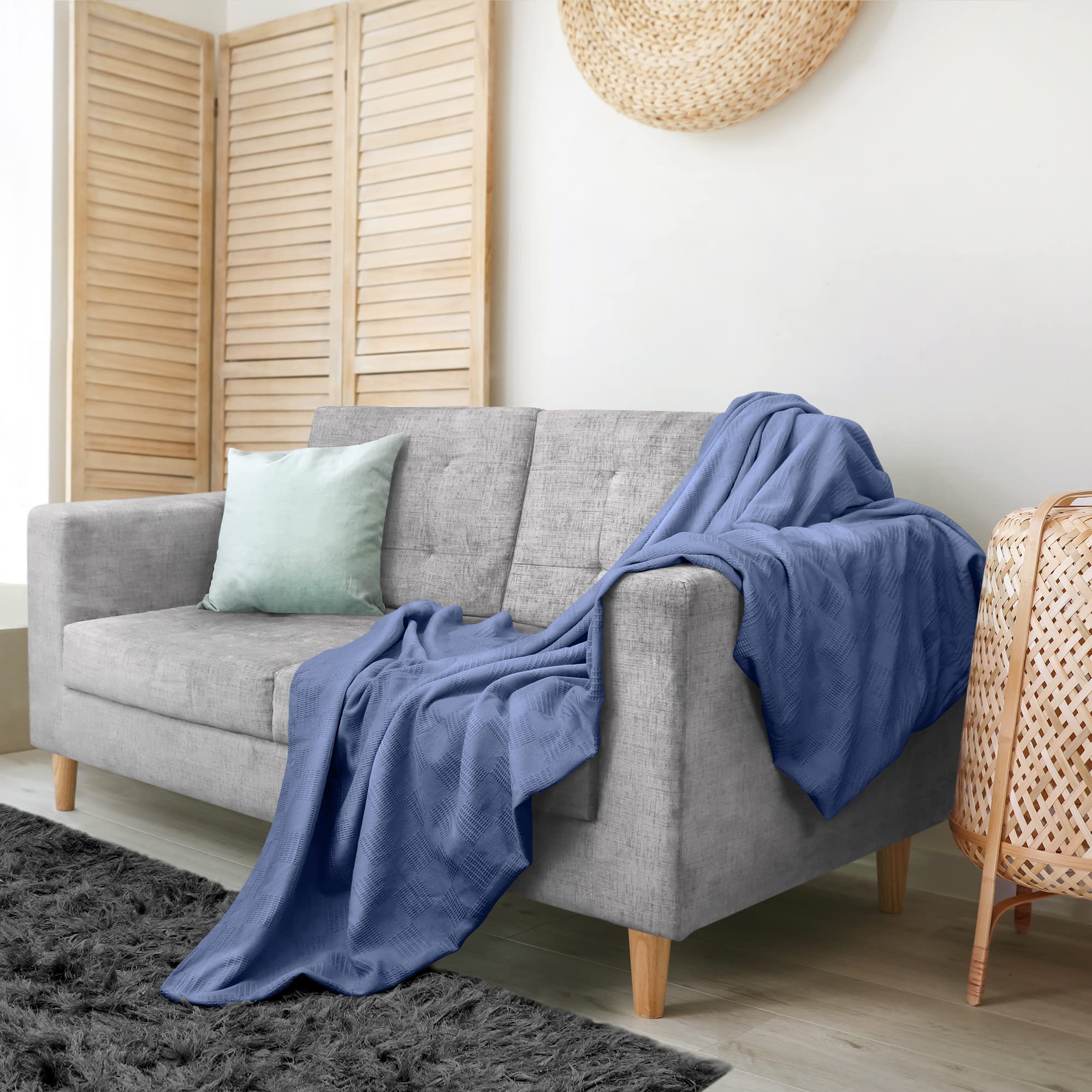 Foto 6 pulgar | Manta Utopia Para Ropa De Cama Wedgewood, 100% Algodón, 230 X 213 Cm - Venta Internacional.