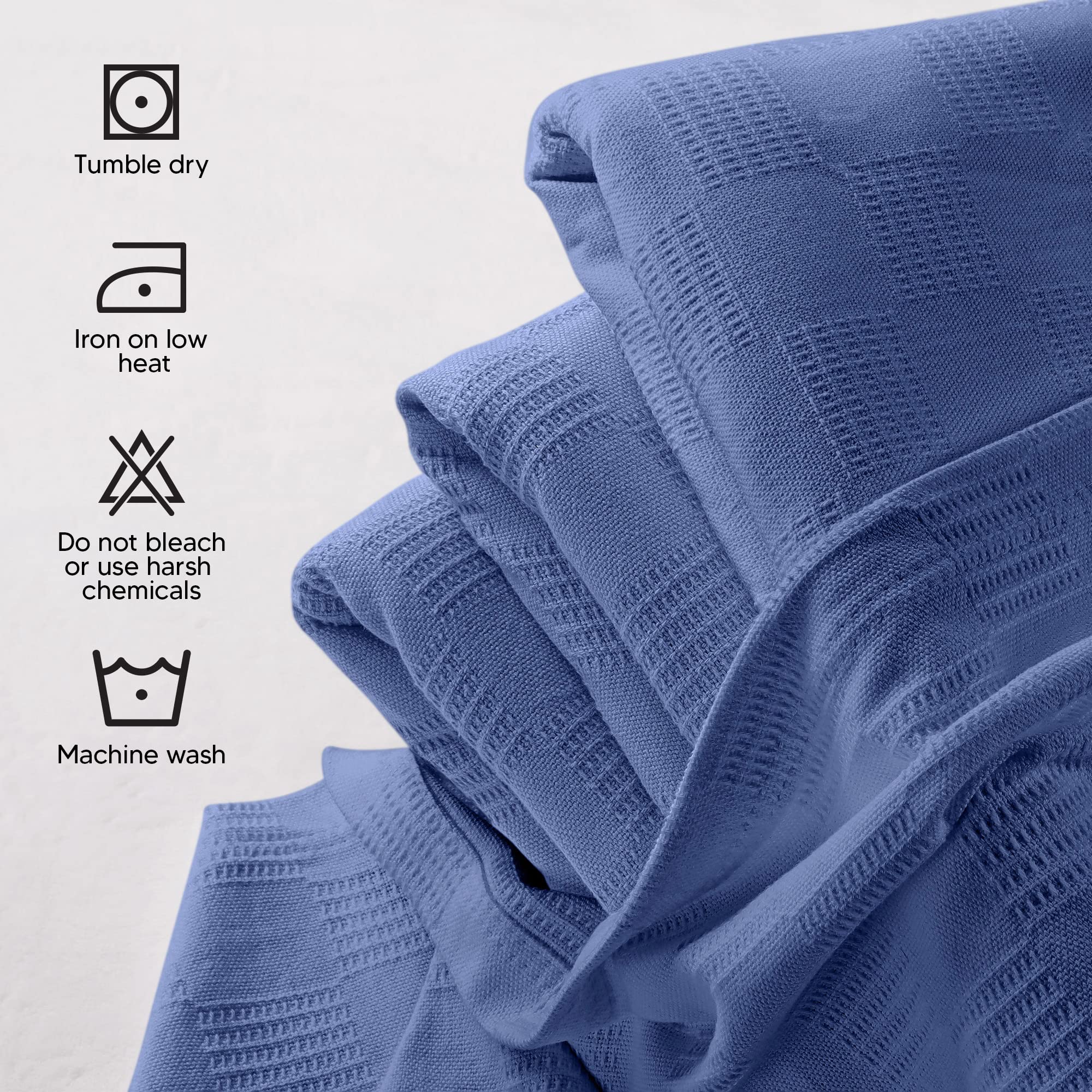 Foto 7 pulgar | Manta Utopia Para Ropa De Cama Wedgewood, 100% Algodón, 230 X 213 Cm - Venta Internacional.