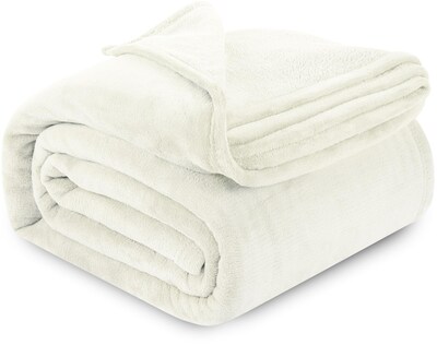 Foto 1 | Blanket Utopia Bedding, Forro Polar De Franela, Color Marfil, Tamaño Queen, 230 X 230 Cm - Venta Internacional.