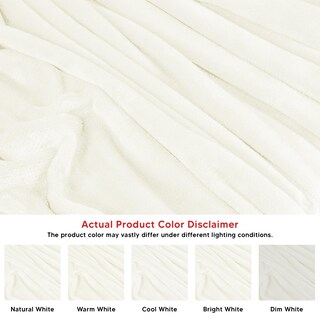Foto 4 | Blanket Utopia Bedding, Forro Polar De Franela, Color Marfil, Tamaño Queen, 230 X 230 Cm - Venta Internacional.