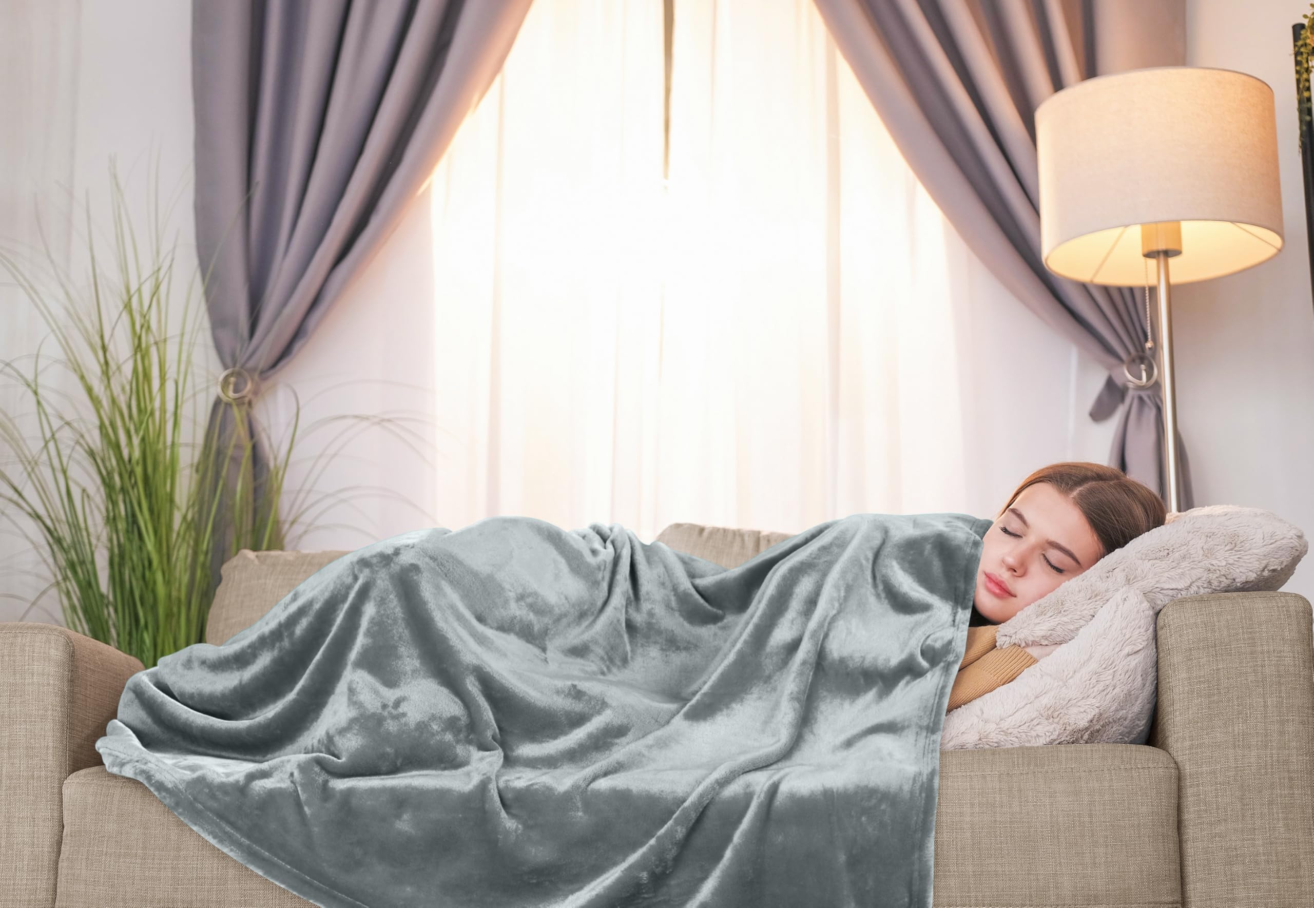 Foto 7 pulgar | Manta De Forro Polar Blanket Utopia, Tamaño Gris Ceniza, 300 G/m² - Venta Internacional.
