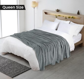 Foto 2 | Cobija Utopia Bedding Gris Queen Size-Venta Internacional